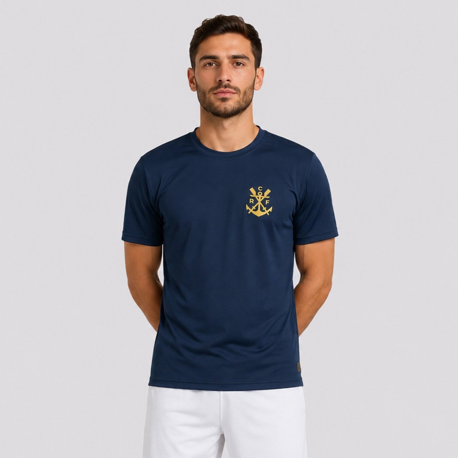 Camisa Flamengo Logo Poliamida Marinho