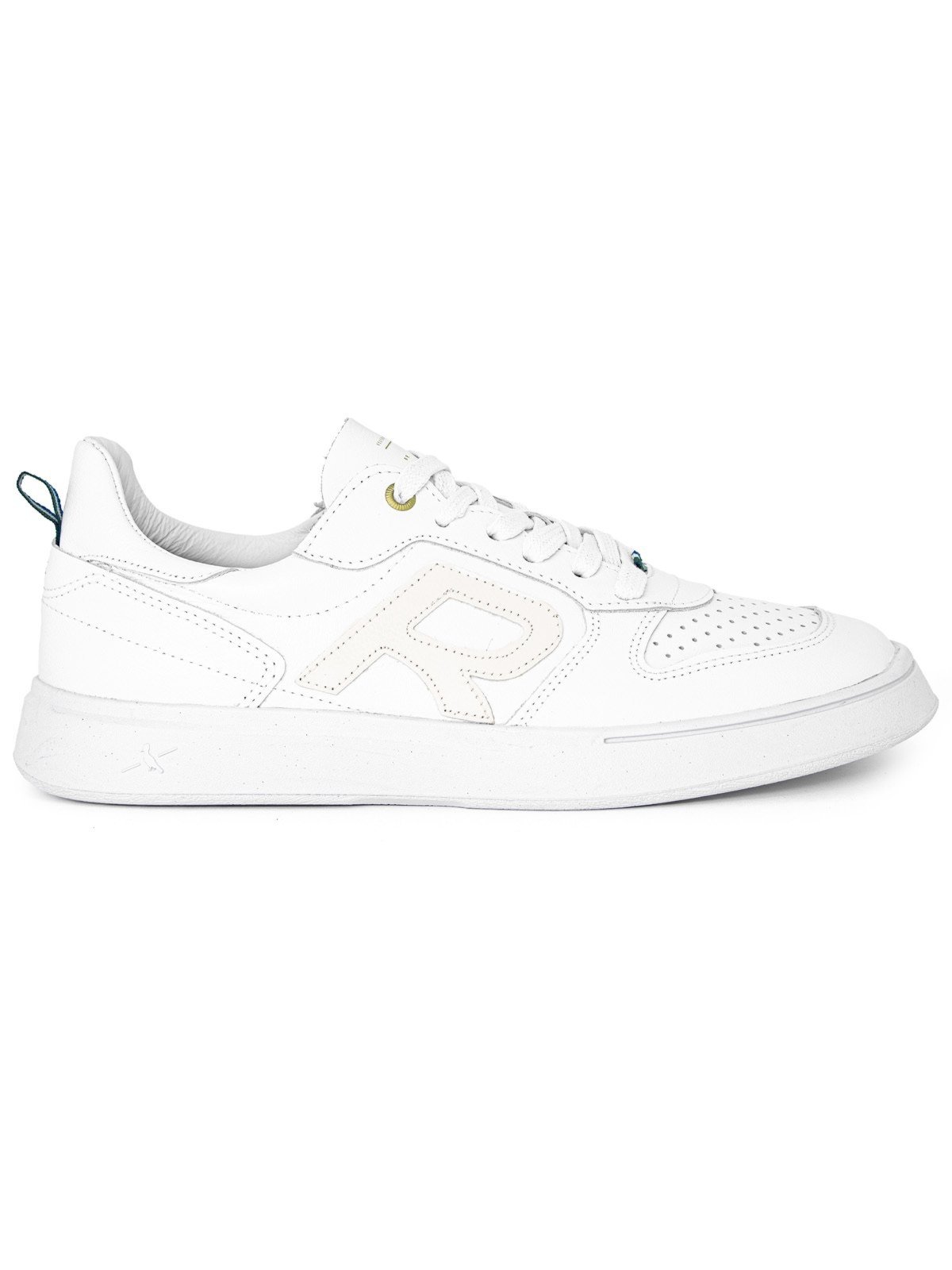 Tênis Masculino Reserva Go Rsv Type-R Classic Neo Couro Legítimo Borracha Urbano Branco All White