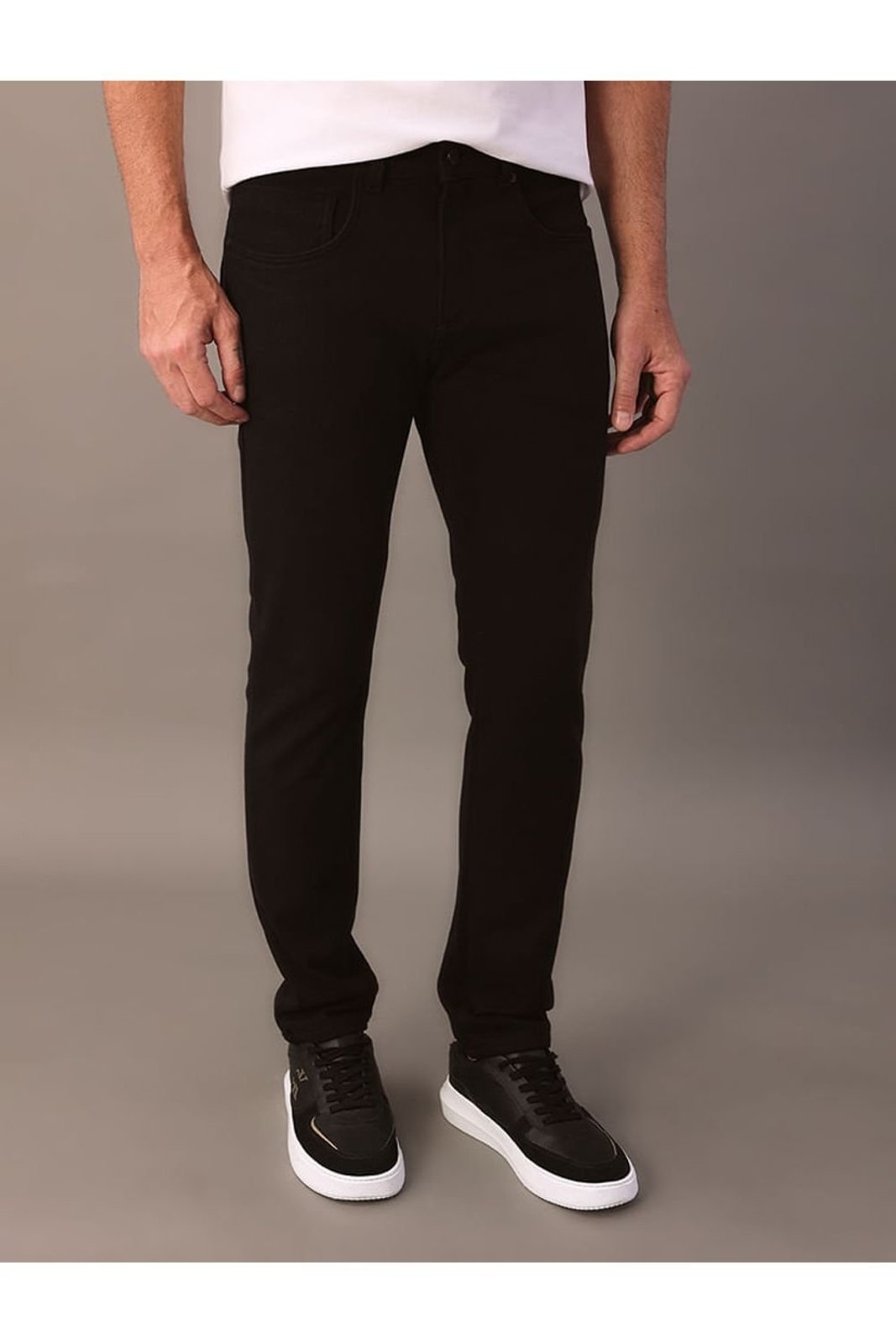 Calça Five Pockets Moletom - Preto Calvin Klein Jeans