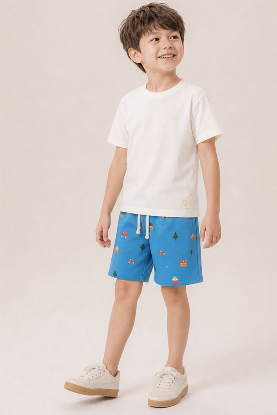 Infantil - Conjunto Bugbee Camiseta Malha Bermuda Molecotton