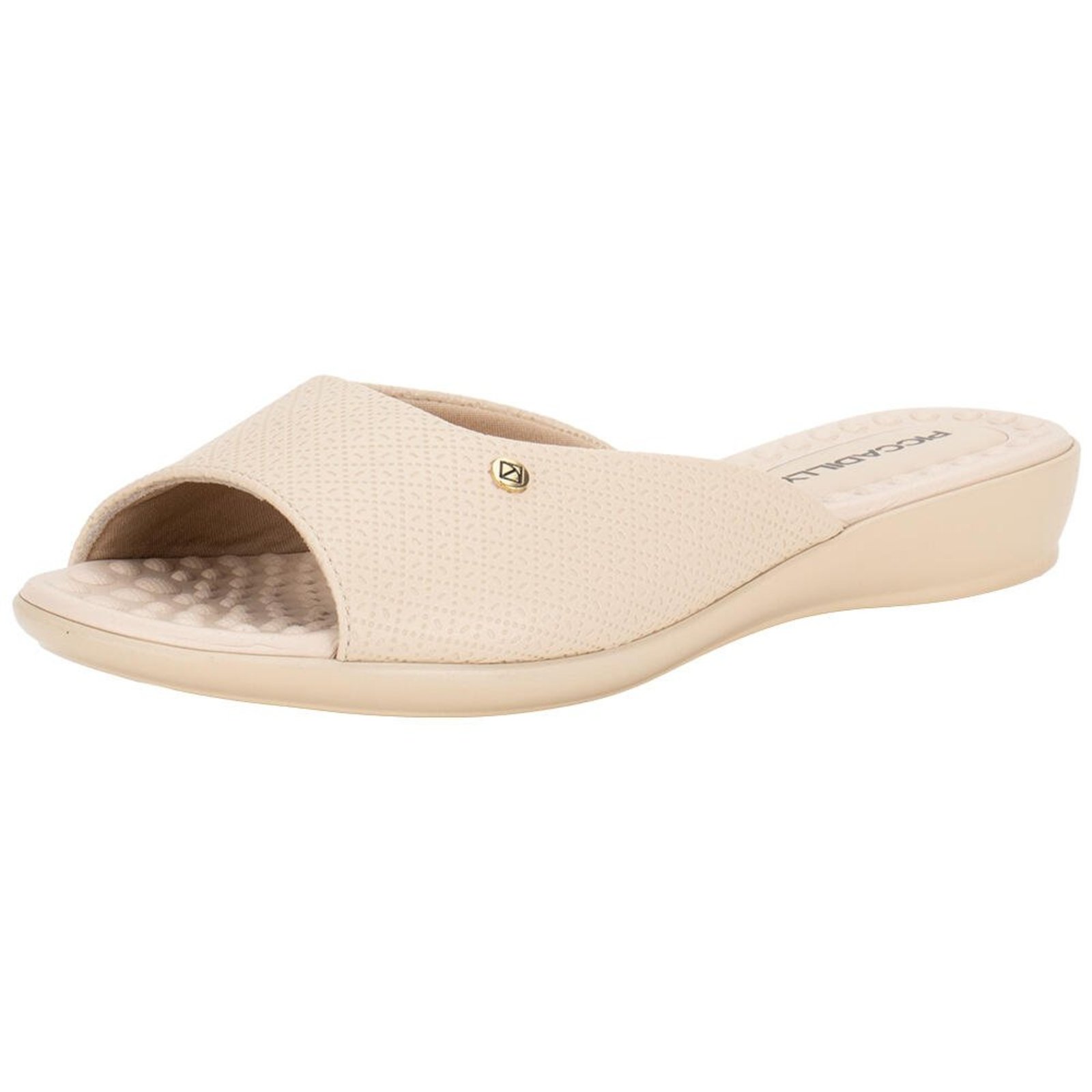 Tamanco Feminino Anabela Piccadilly 500352 0080352 Bege