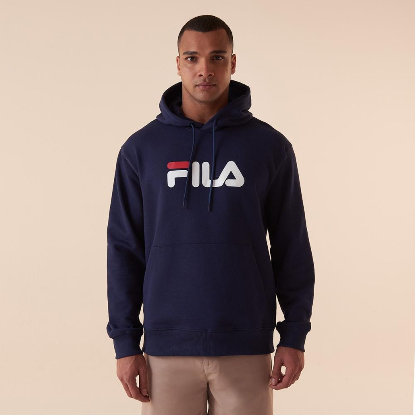 Vista 2 Casaco Com Capuz Fila Comfort Letter III Masculino incolor Fila incolor
