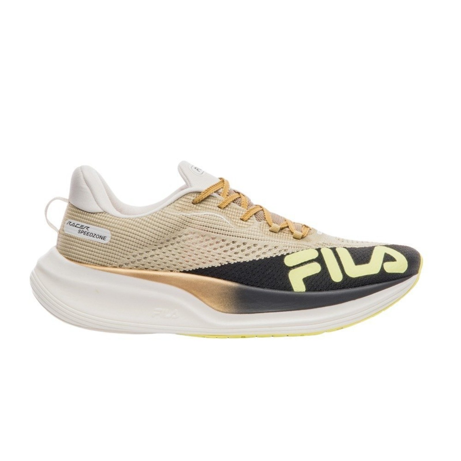 Tenis Fila Racer Speedzone 7537 Running Masculino Fila Dourado