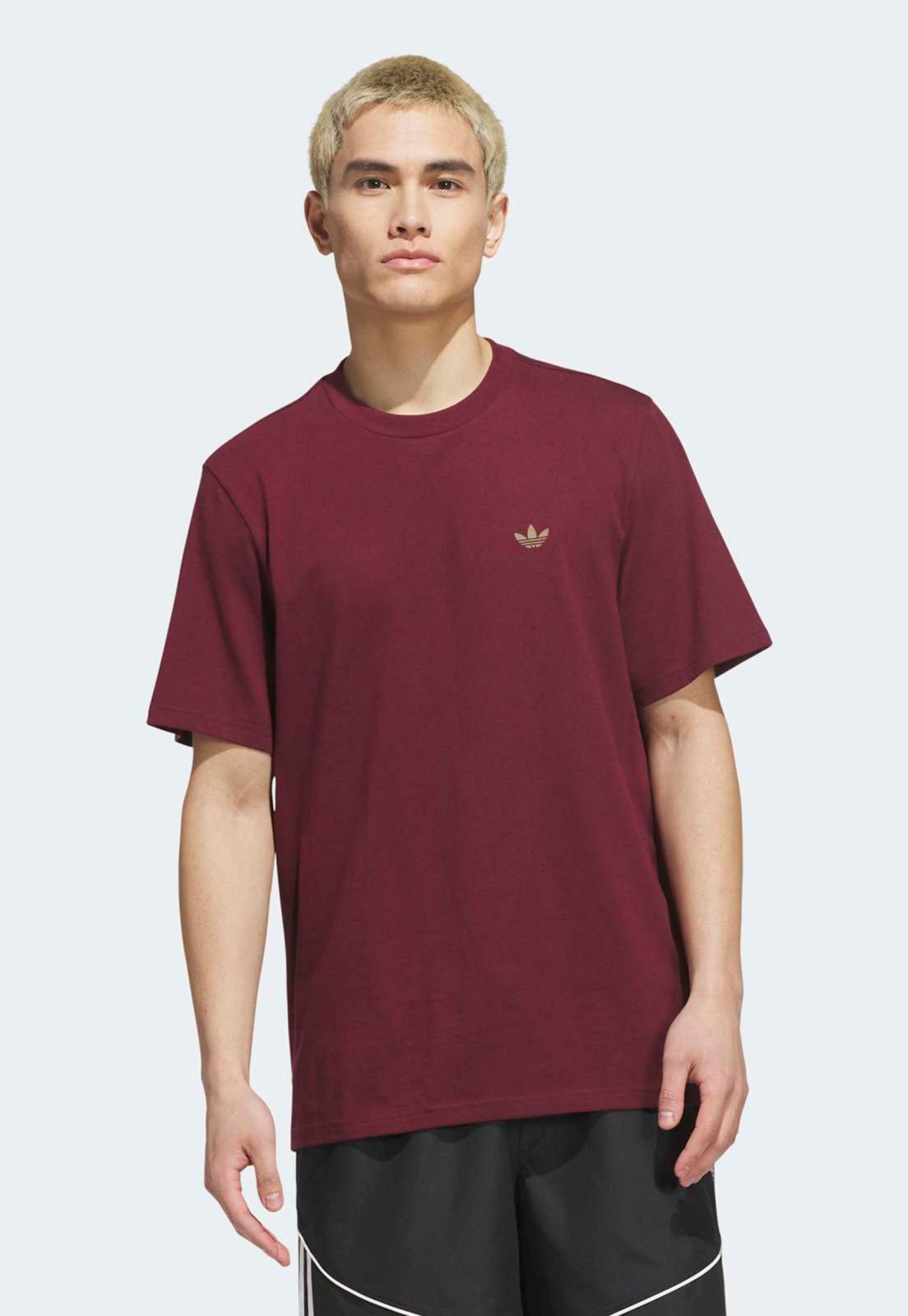 Camiseta Masculina adidas Originals Logo Vinho