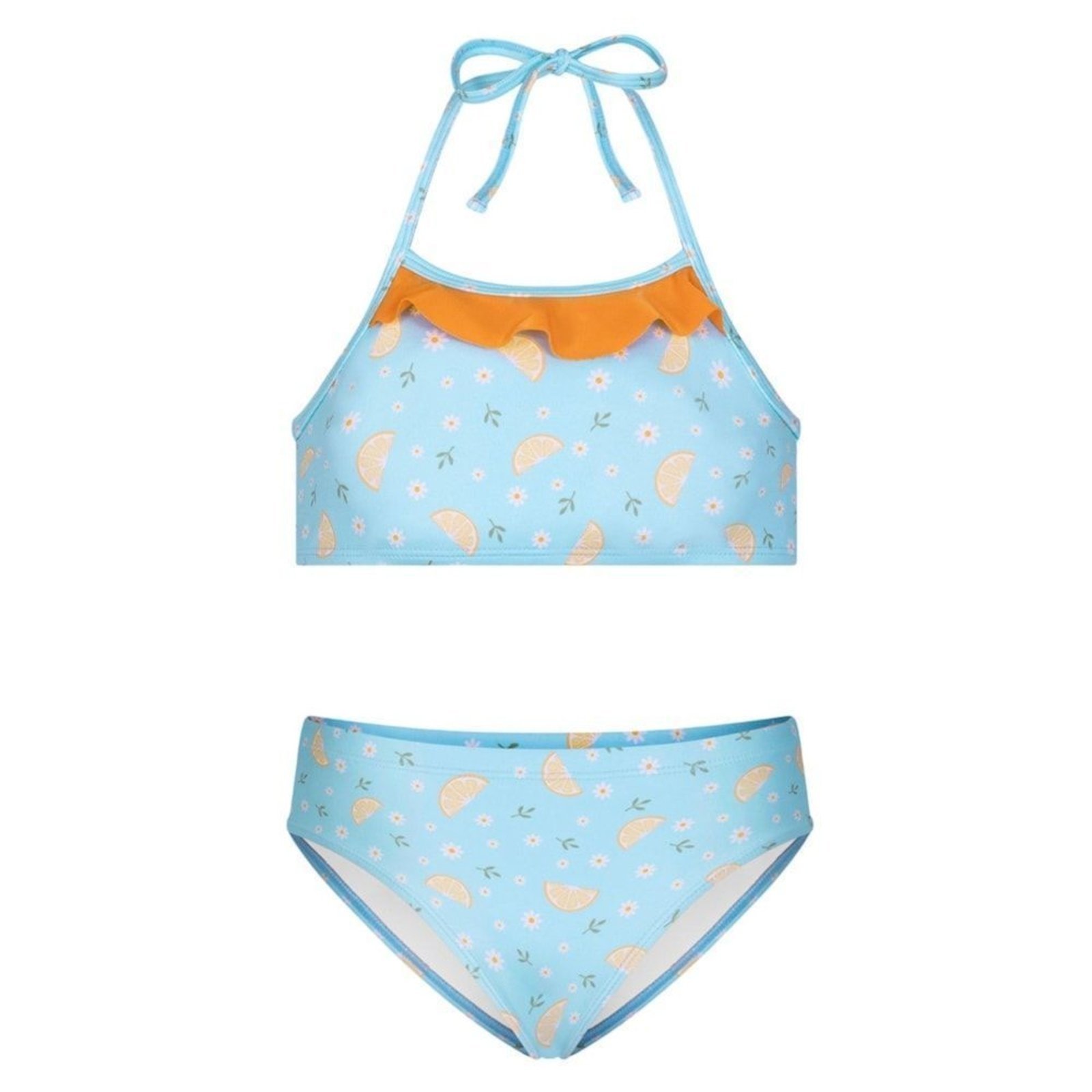 Conjunto Biquíni Selene Top + Calcinha Praia Juvenil - Azul - selene