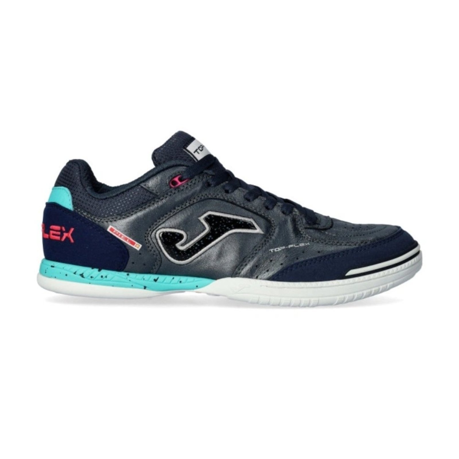 Vista 2 Chuteira Joma Futsal Top Flex bordô Joma bordô