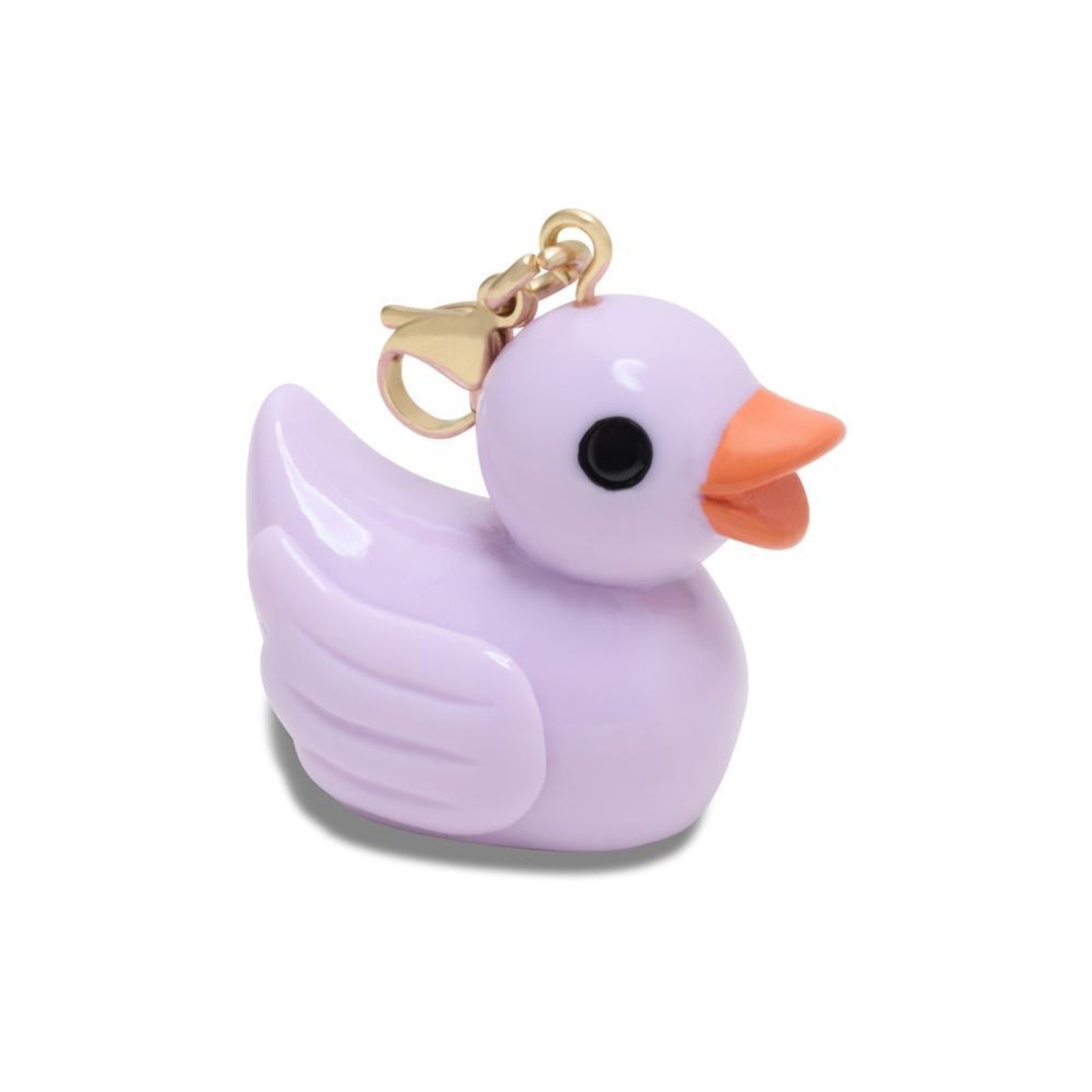 Vista 2 Infantil - Jibbitz™ Pingente de Pato de Borracha Roxa Crocs branco Crocs branco