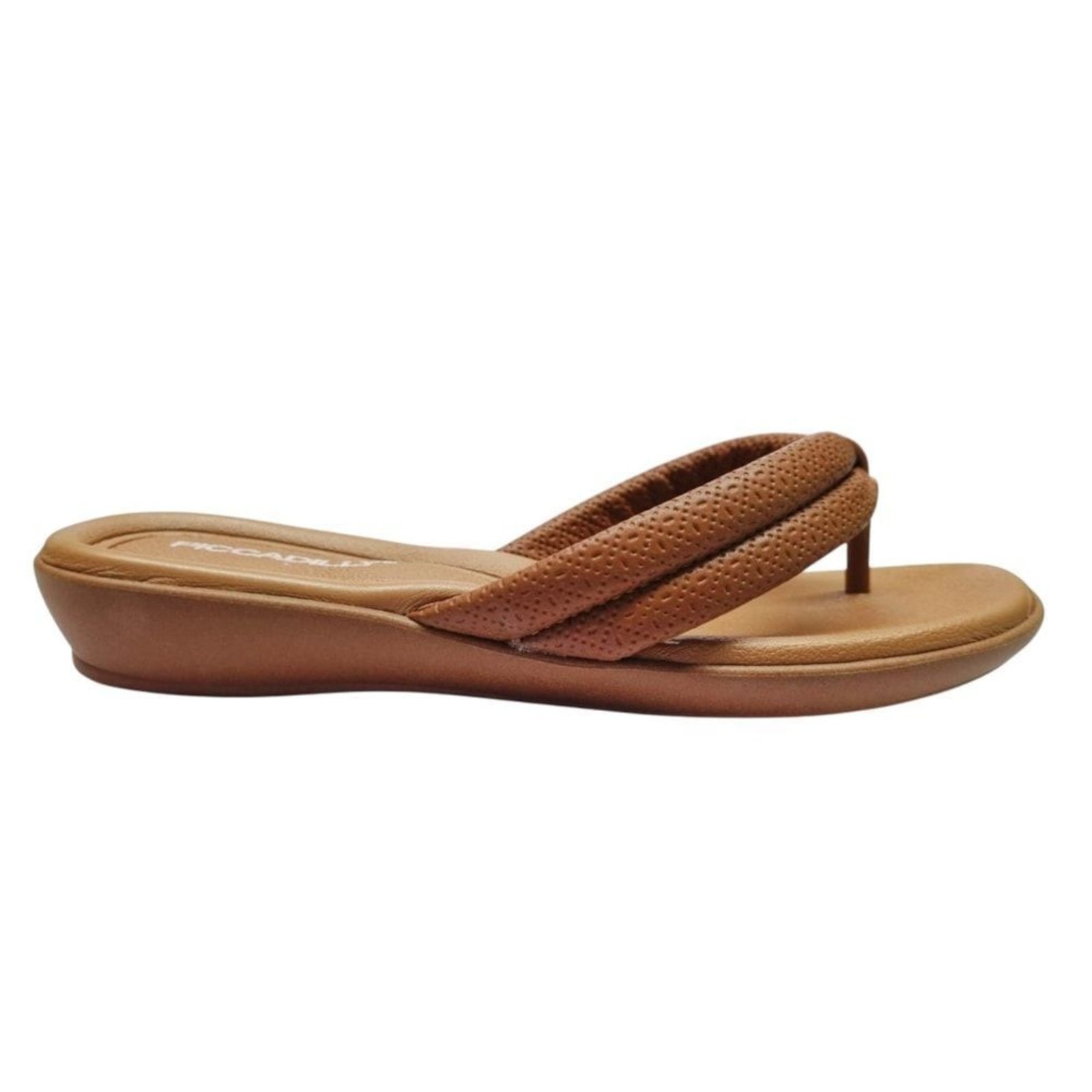 Chinelo Piccadilly Camila Salto Anabela Baixo Feminino – Marrom – piccadilly