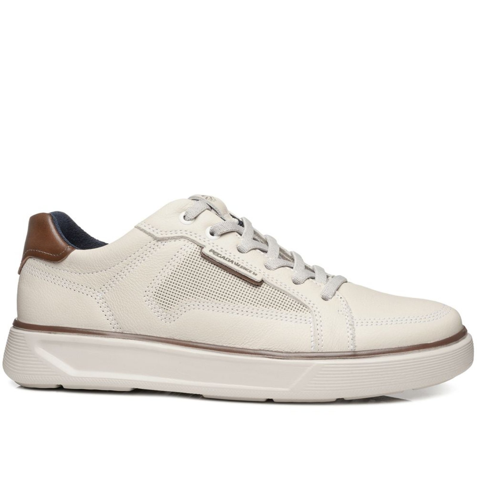 Tênis Casual Pegada Masculino em Couro Milk 110933-04 Tênis Casual Pegada Masculino em Couro Milk 110933-04 42