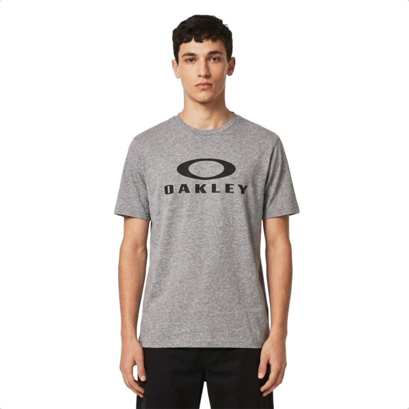 Camiseta Oakley Masculina O-Bark Ss Tee Casual Cinza