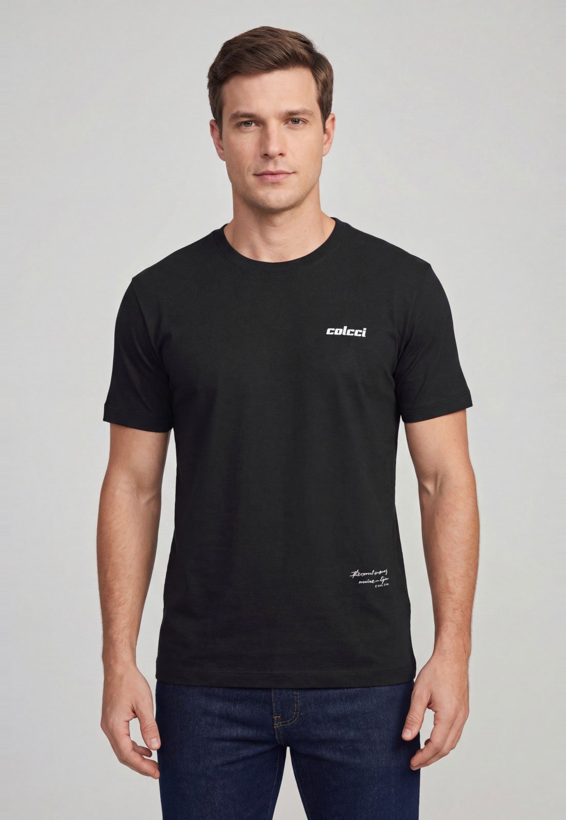 Camiseta Masculina Colcci Logo Preta