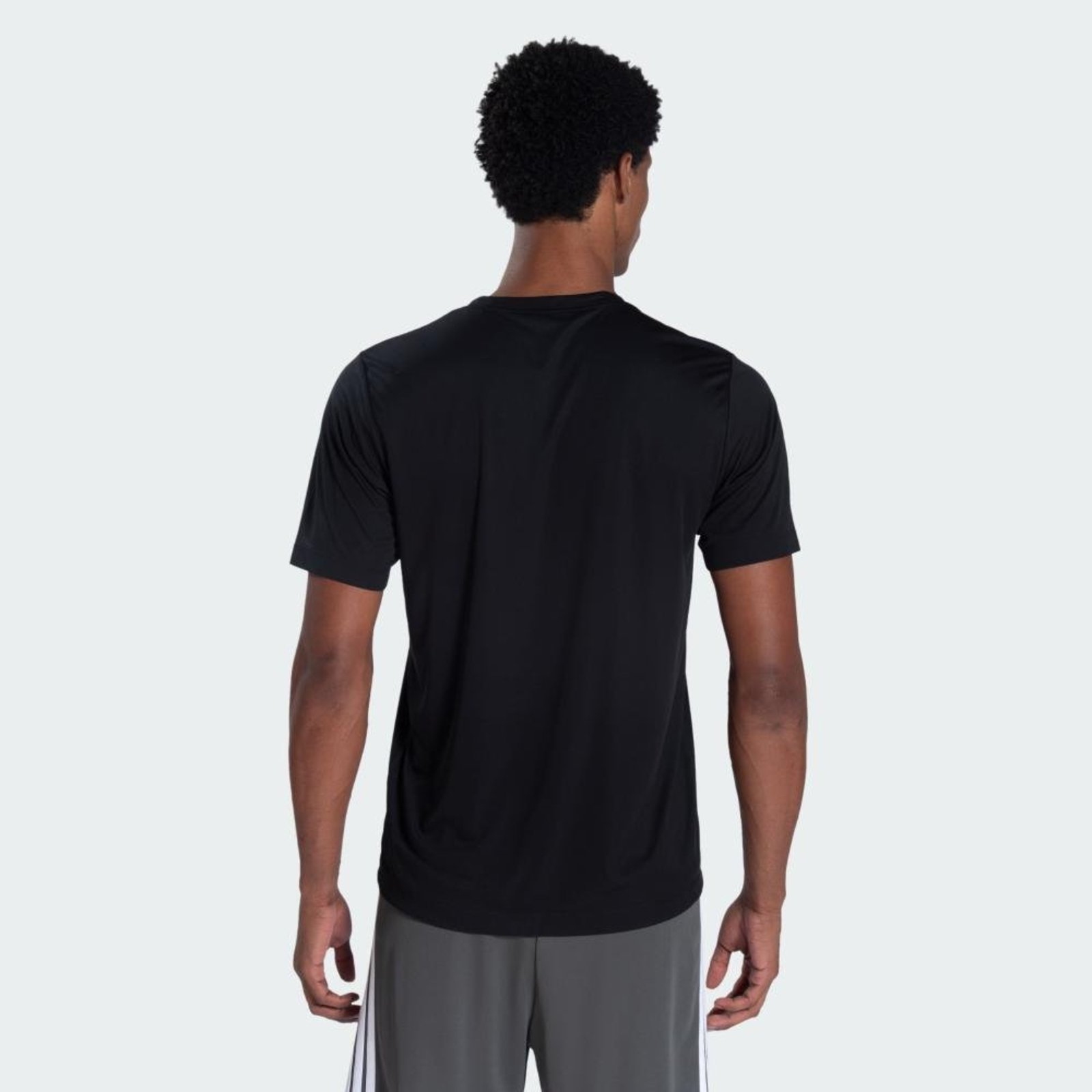 Camiseta de Poliéster adidas Performance Preto