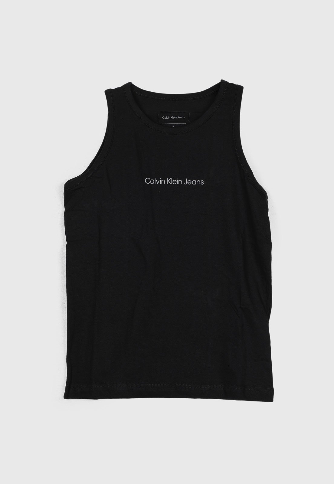 Infantil - Regata Calvin Klein Decote Redondo Preta