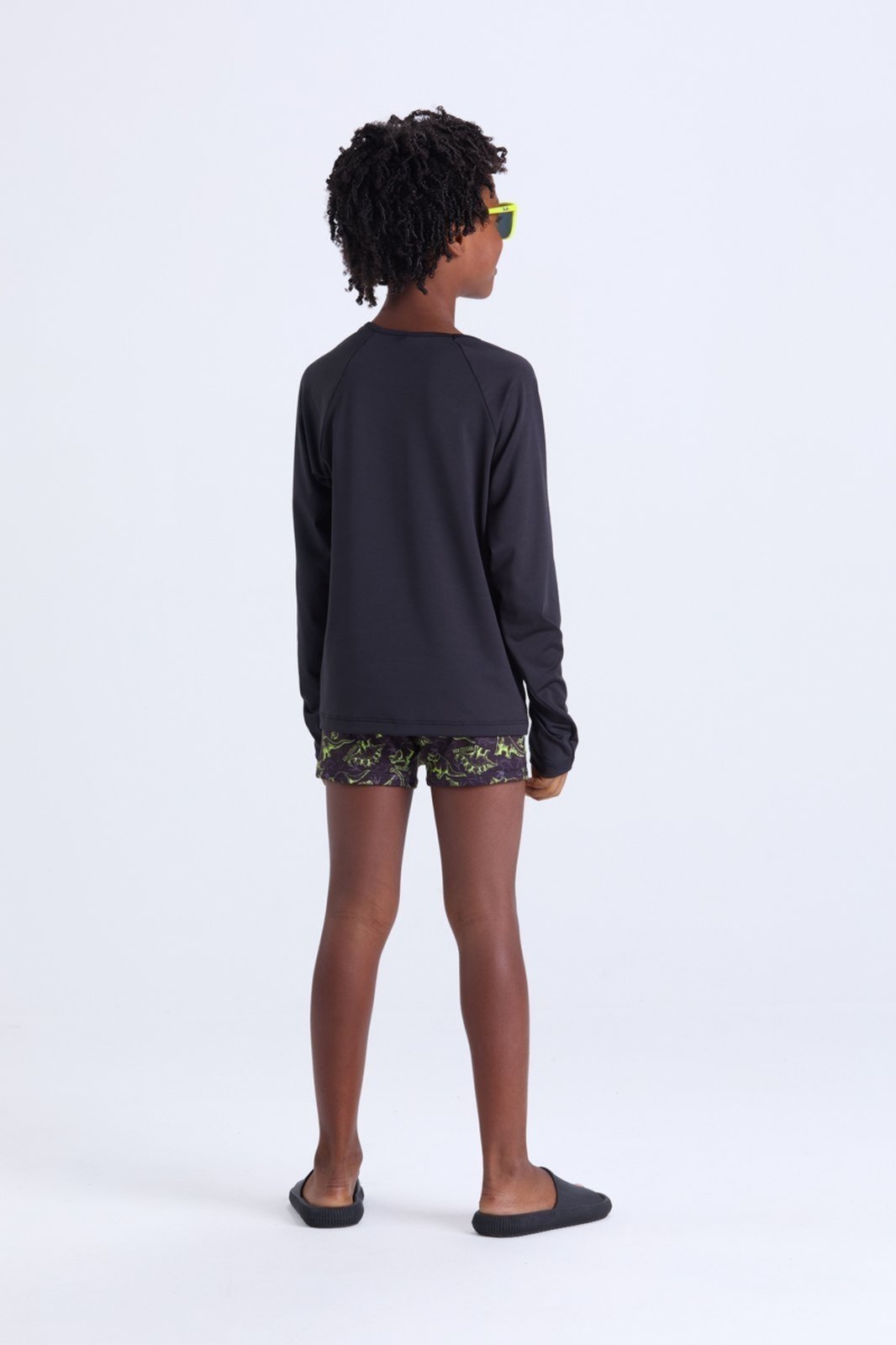Vista 3 Infantil - Conjunto Moda Praia Recortes Sublimados VIDA COSTEIRA preto VIDA COSTEIRA preto