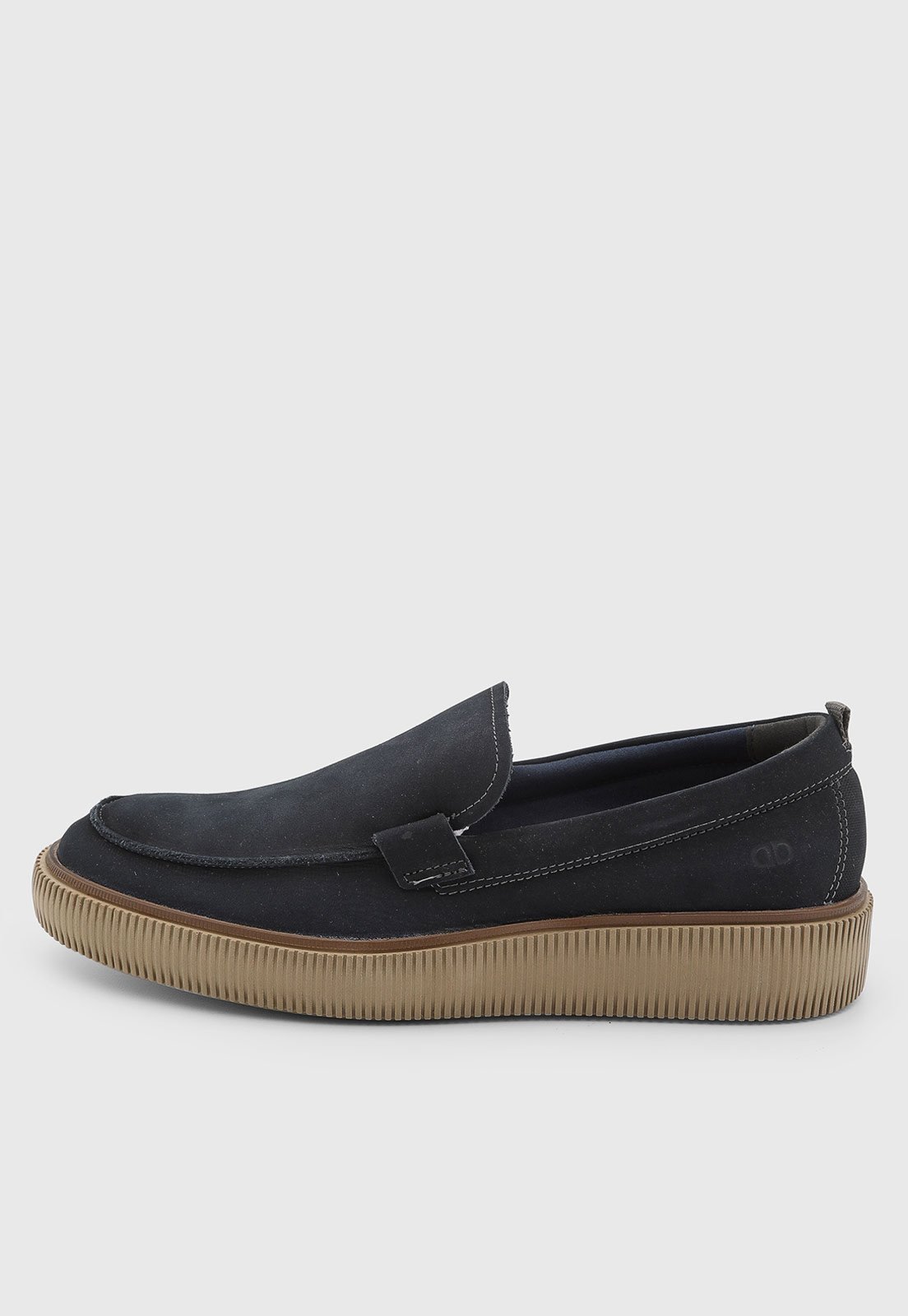 Sapato Masculino Democrata Couro Casual Marino Azul