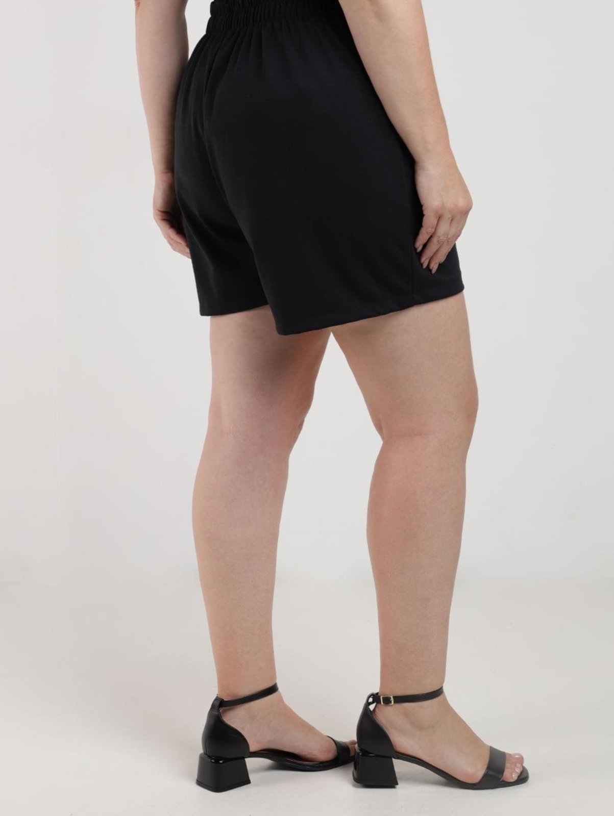 Vista 3 Bermuda Ponto Roma Plus Size Feminina Bright Girl'S preto Bright Girl'S preto