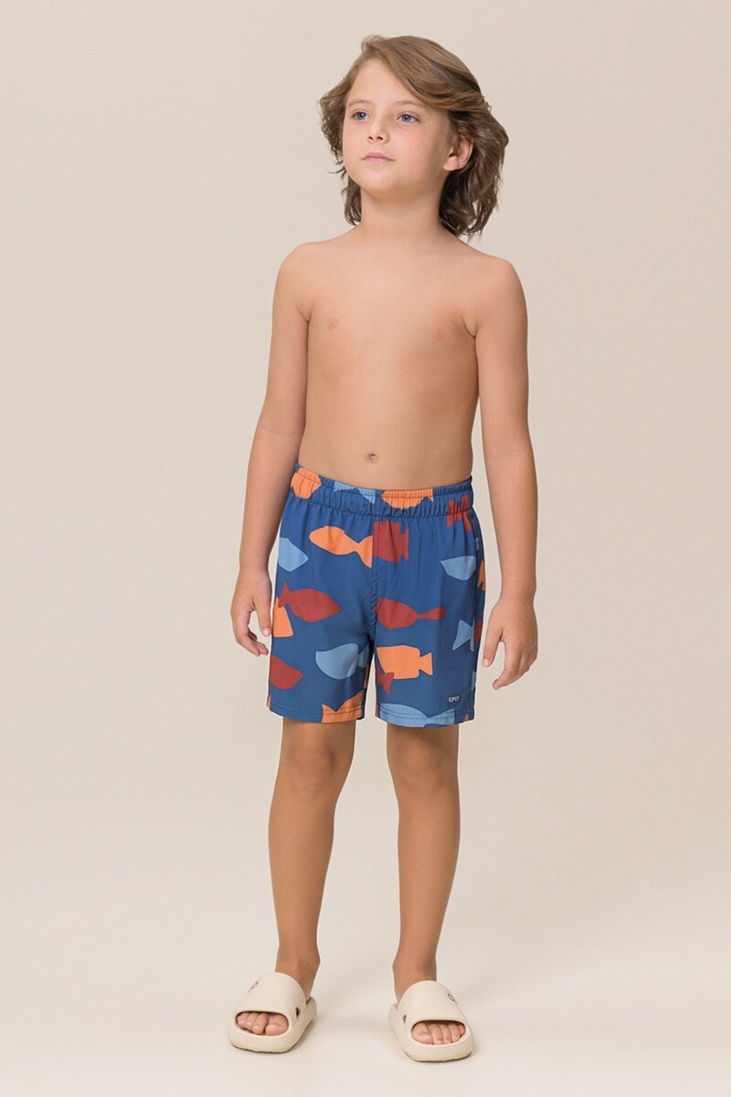Infantil - Bermuda Bugbee em Microfibra Estampada