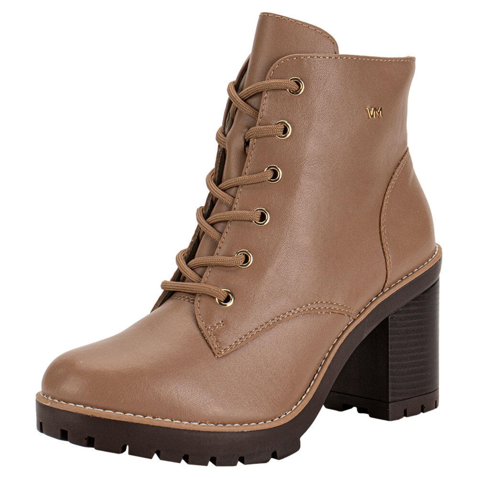 Bota Feminina Coturno Via Marte 006001 A5830601 Bege