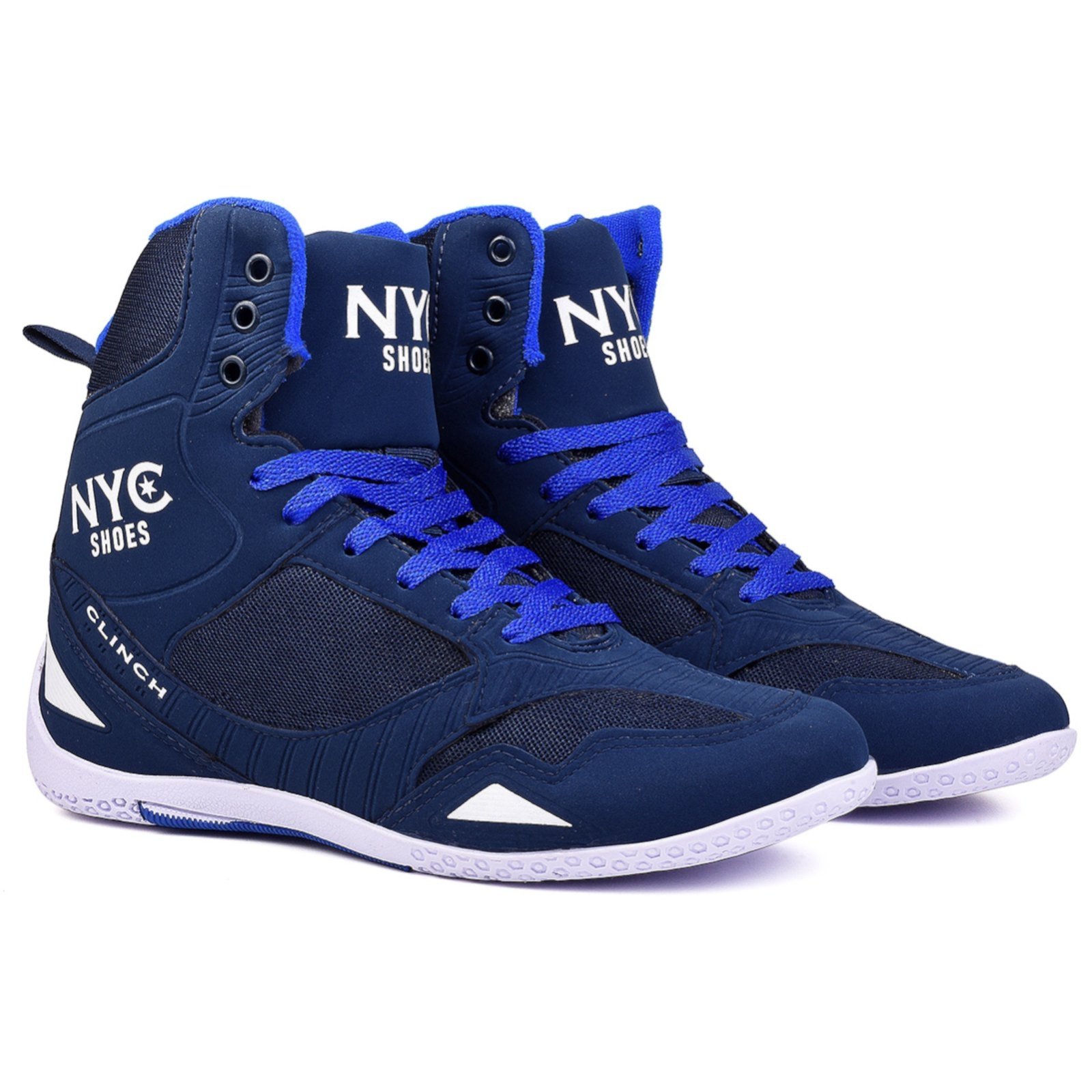 Tênis Bota Adulto para Academia e Treino Nyc Shoes Original Unissex Marinho Branco