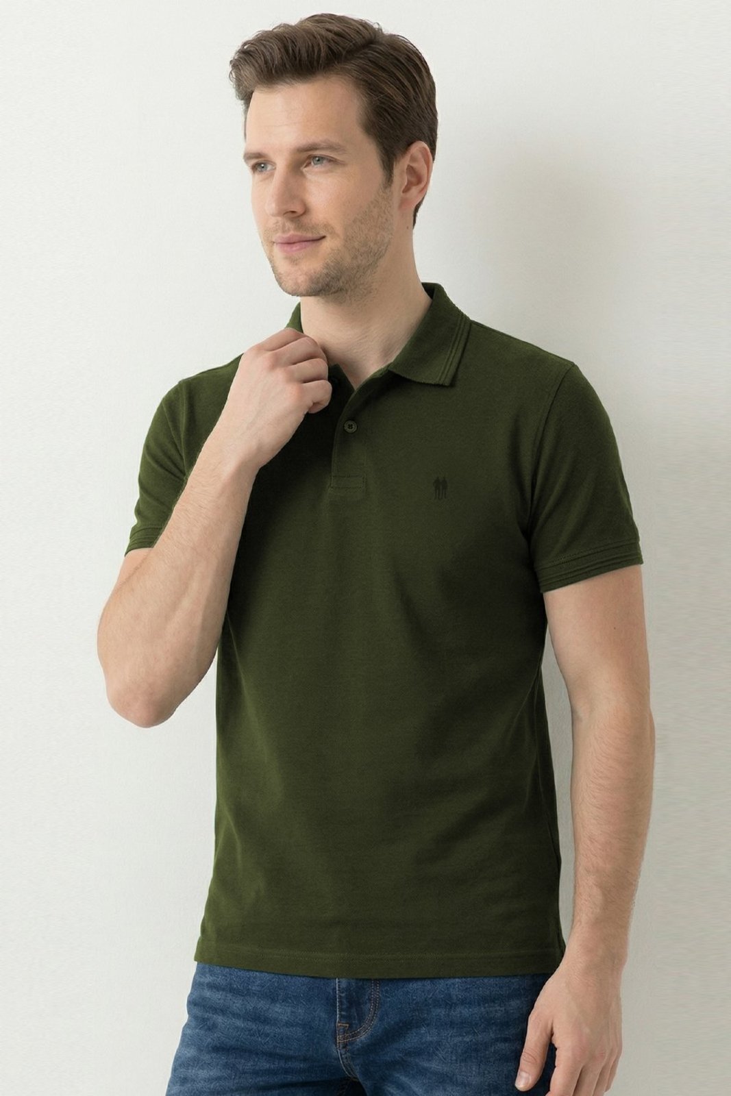 Polo Piquet Lisa Premium Polo Wear Verde Escuro