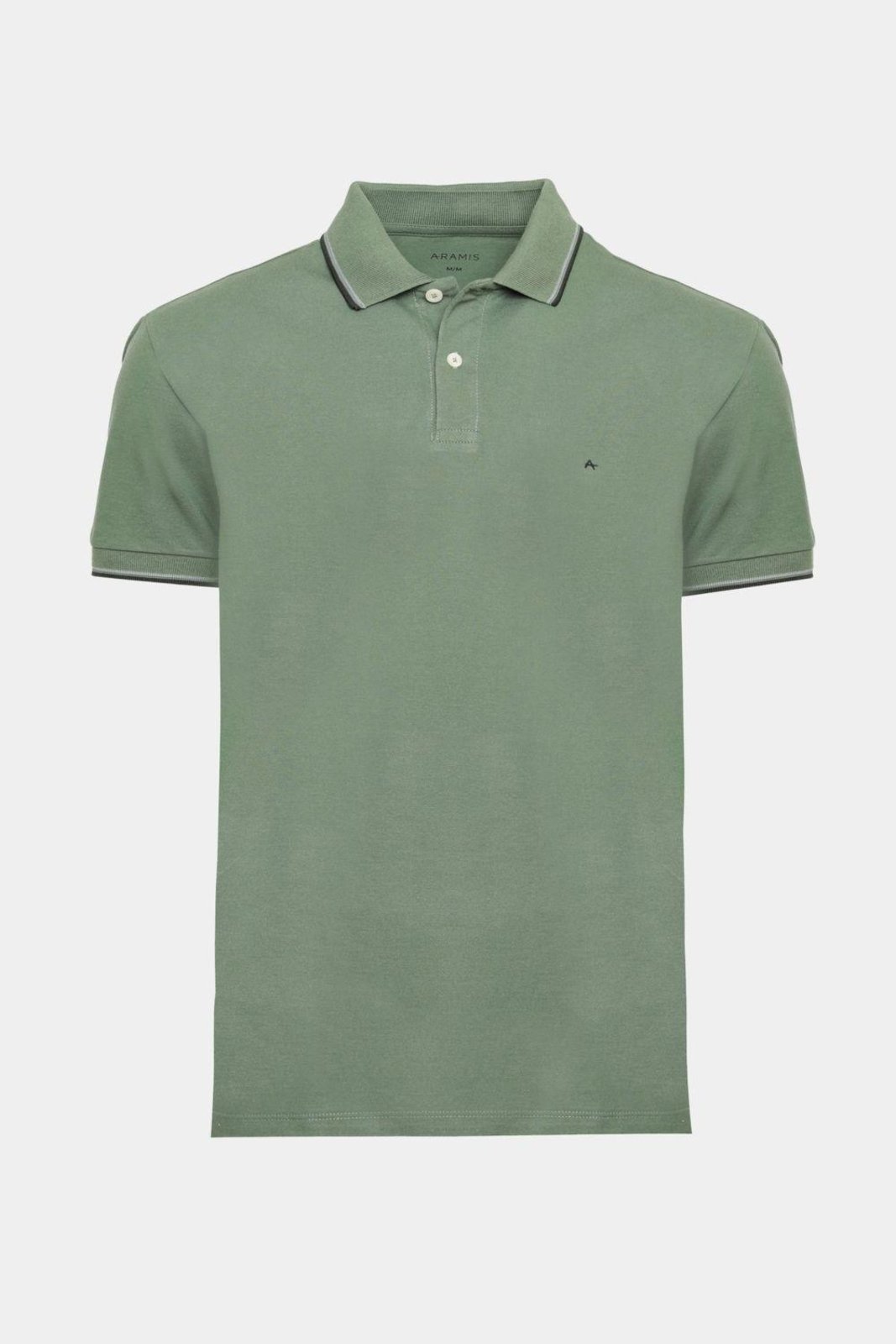 Polo Básica 4 Frisos Selva Com Militar