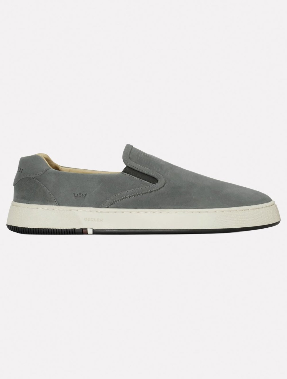 Tênis Osklen Masculino Slip On Bossanova Fossil Cinza Escuro