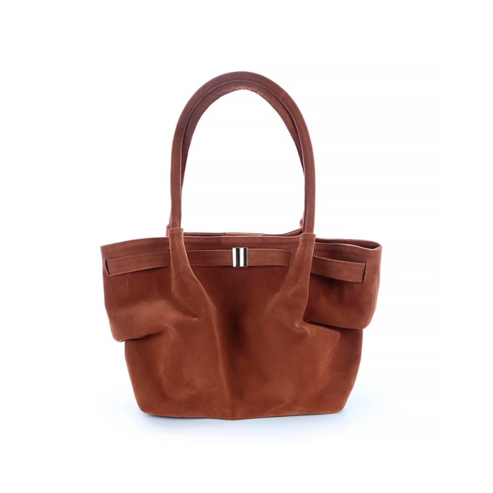 Bolsa Média 2 em 1 Nikky Camurça Caramelo Caramelo