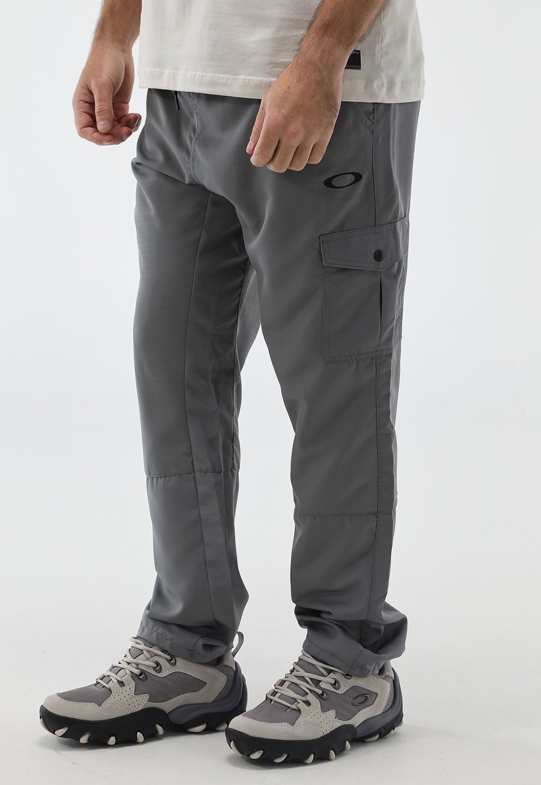Calça Oakley Jogger Mod Cargo Zip Pan Grafite