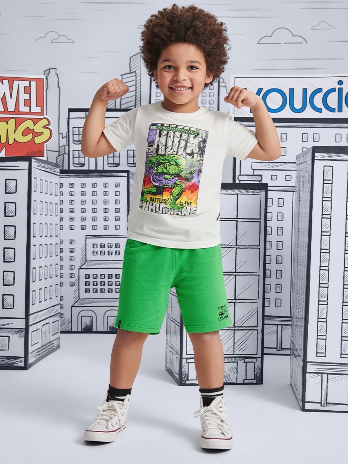 Infantil - Conjunto Estampado Hulk de Moletom