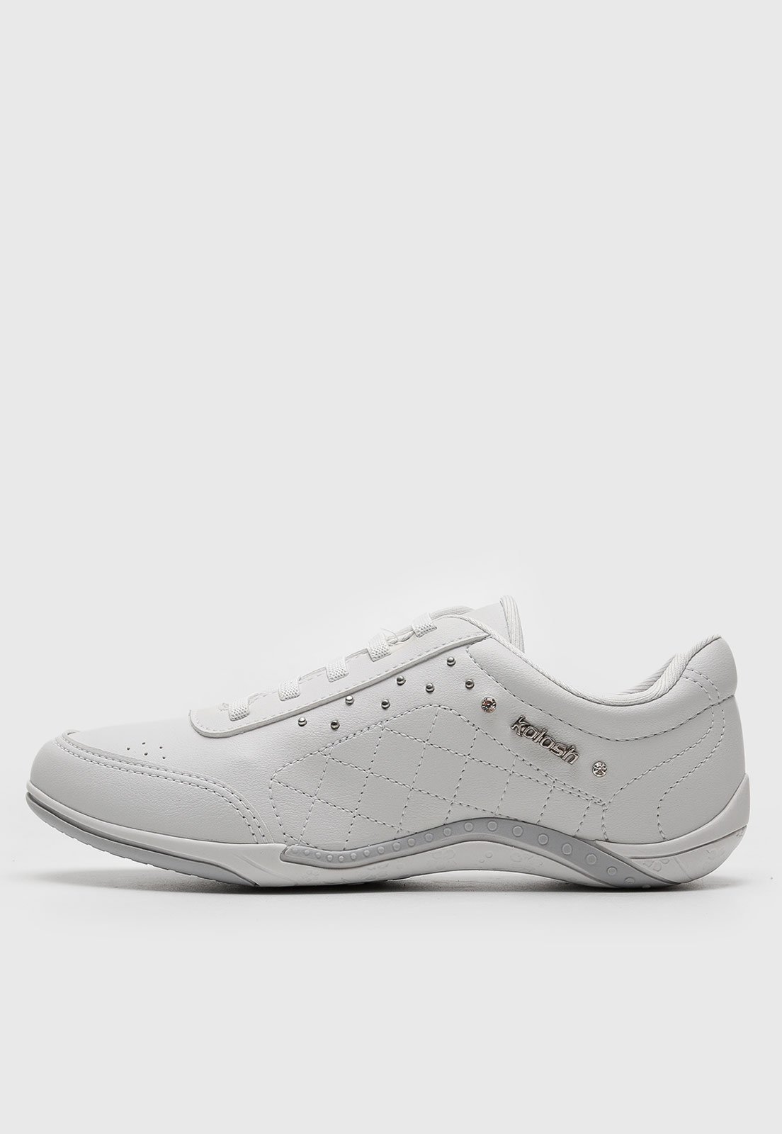 Vista 2 Tênis Kolosh Apliques branco branco