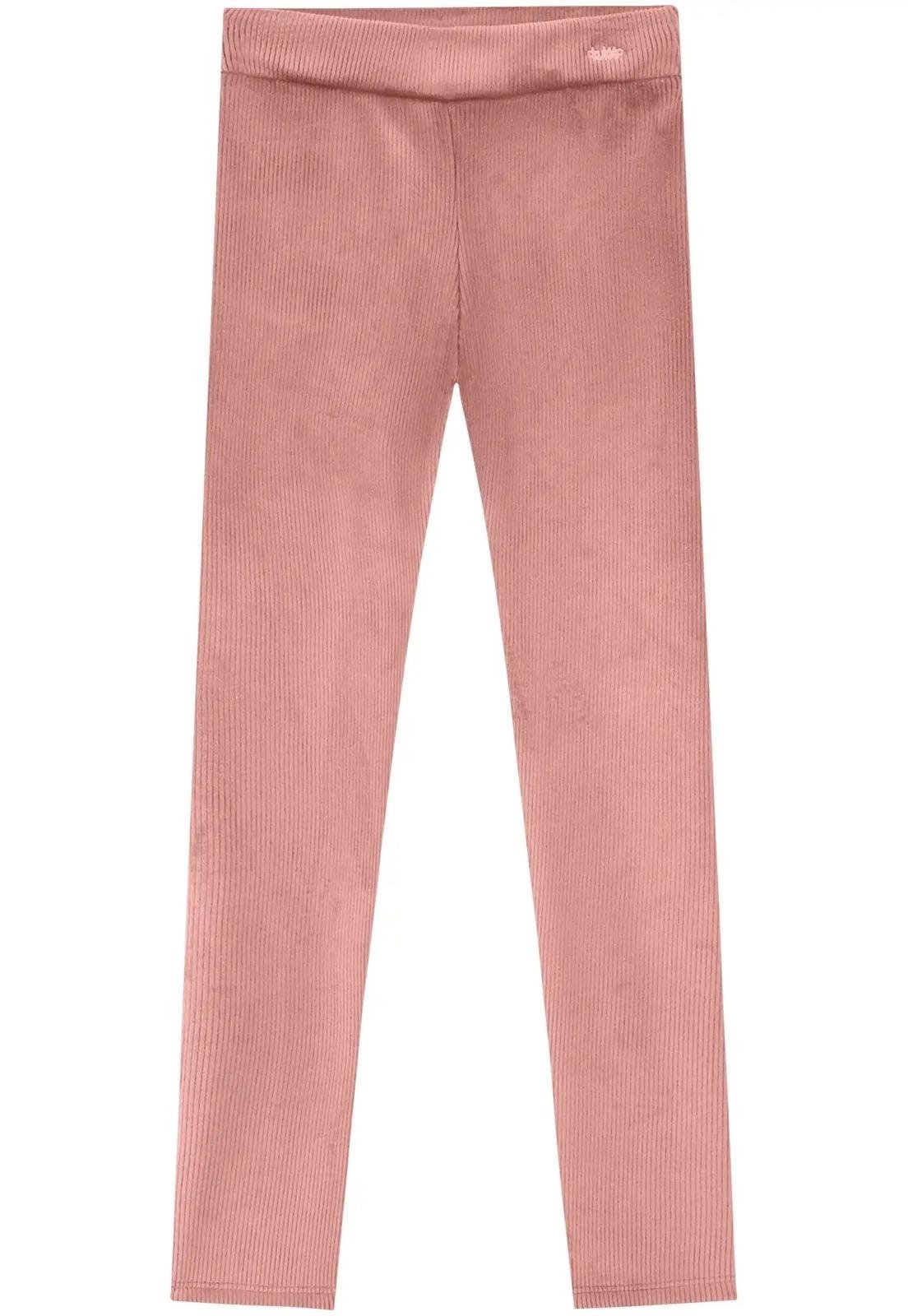 Infantil - Leggin Rosa Canelada Molecotton Kukiê 10 Rosa
