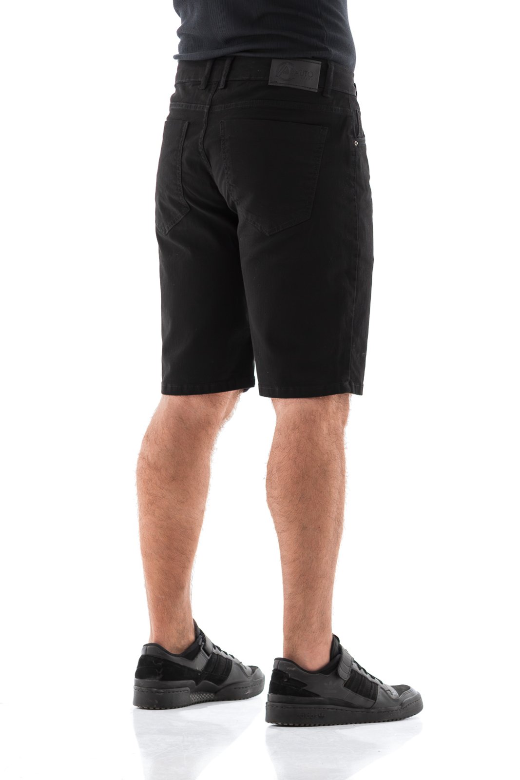 Vista 3 Bermuda Sarja Masculina Arauto Confort Preta ARAUTO JEANS preto ARAUTO JEANS preto