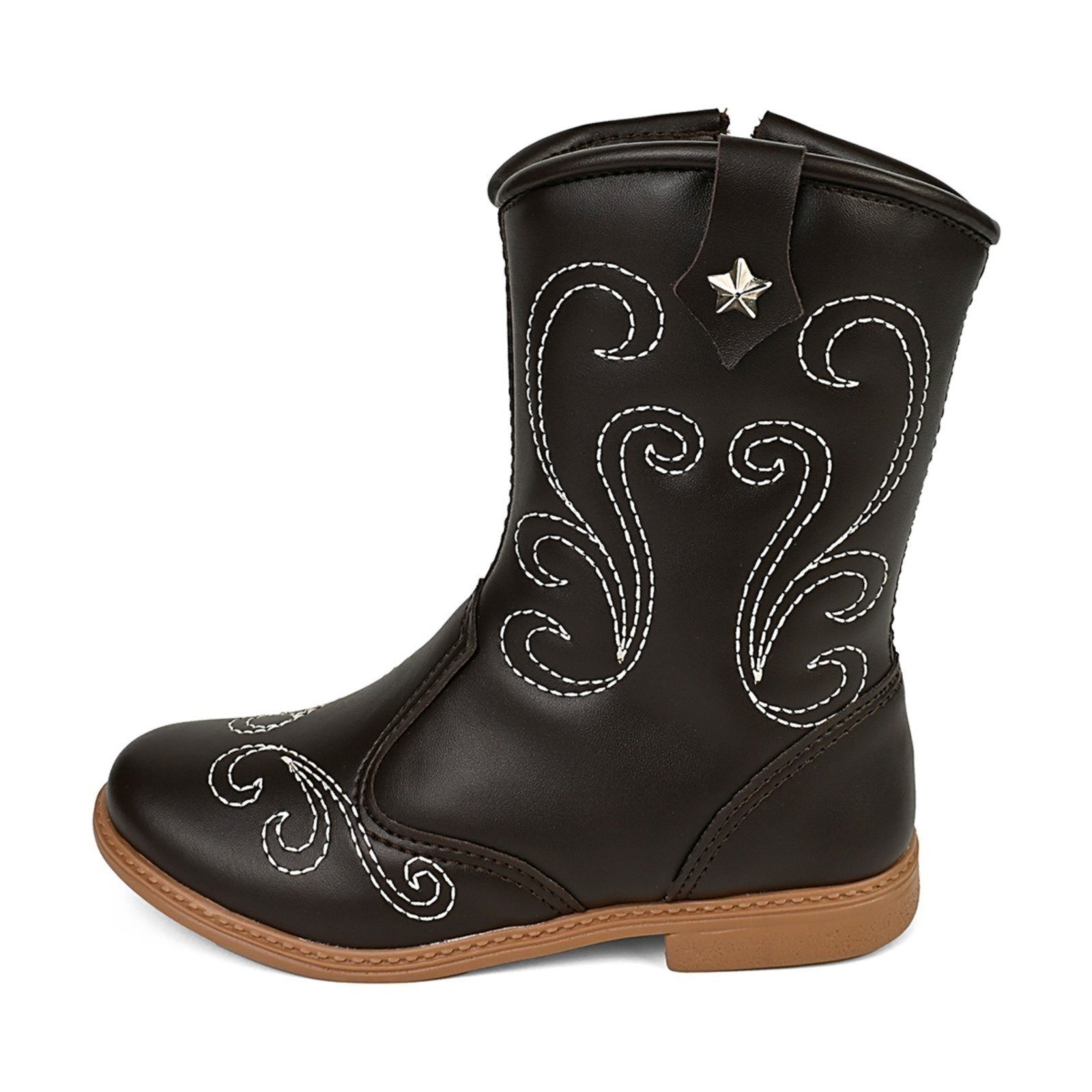 Infantil – Bota Texana Bordada Menina Country Cano Alto Lulopé