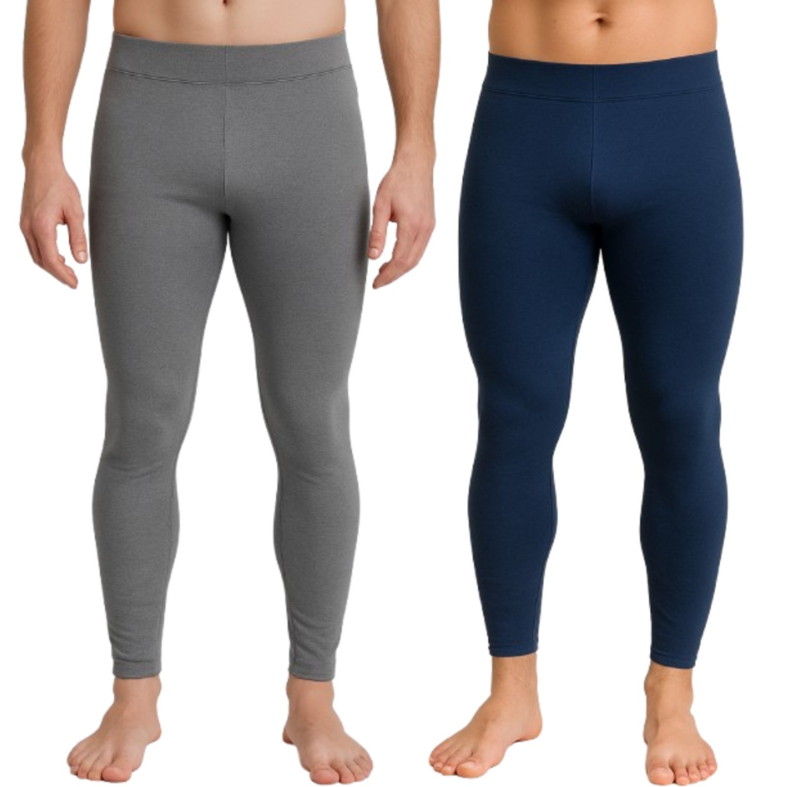 Kit 2 Calça Uv Reflexo Íntimo Segunda Pele Proteção Solar Cinza e Azul Marinho