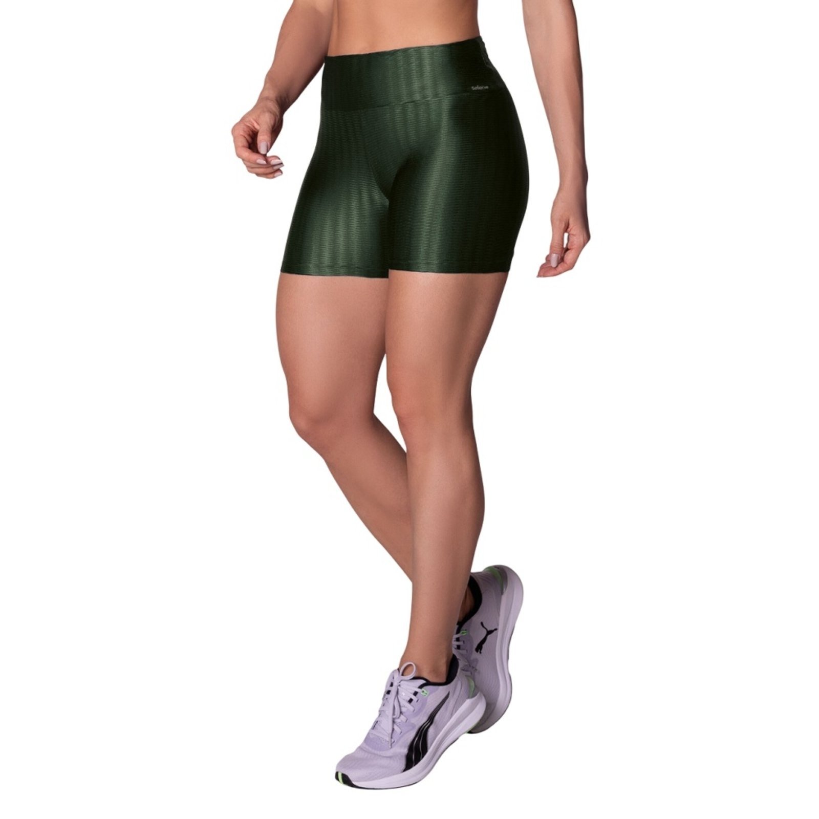 Vista 2 Infantil - Short Selene 3D Fitness Feminino - 20883.001 verde militar SELENE verde militar
