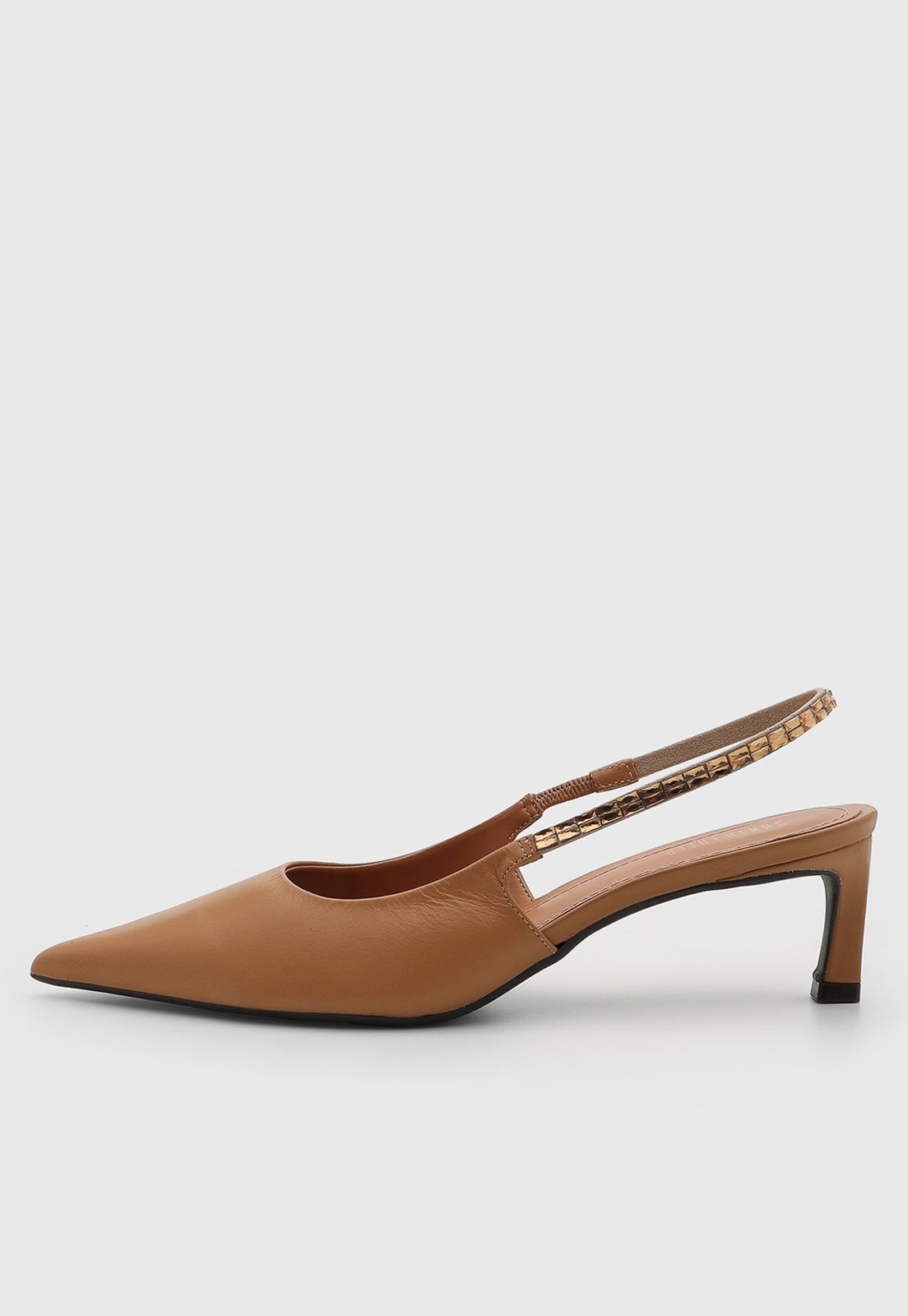 Scarpin Feminino Santa Lolla Couro Caramelo