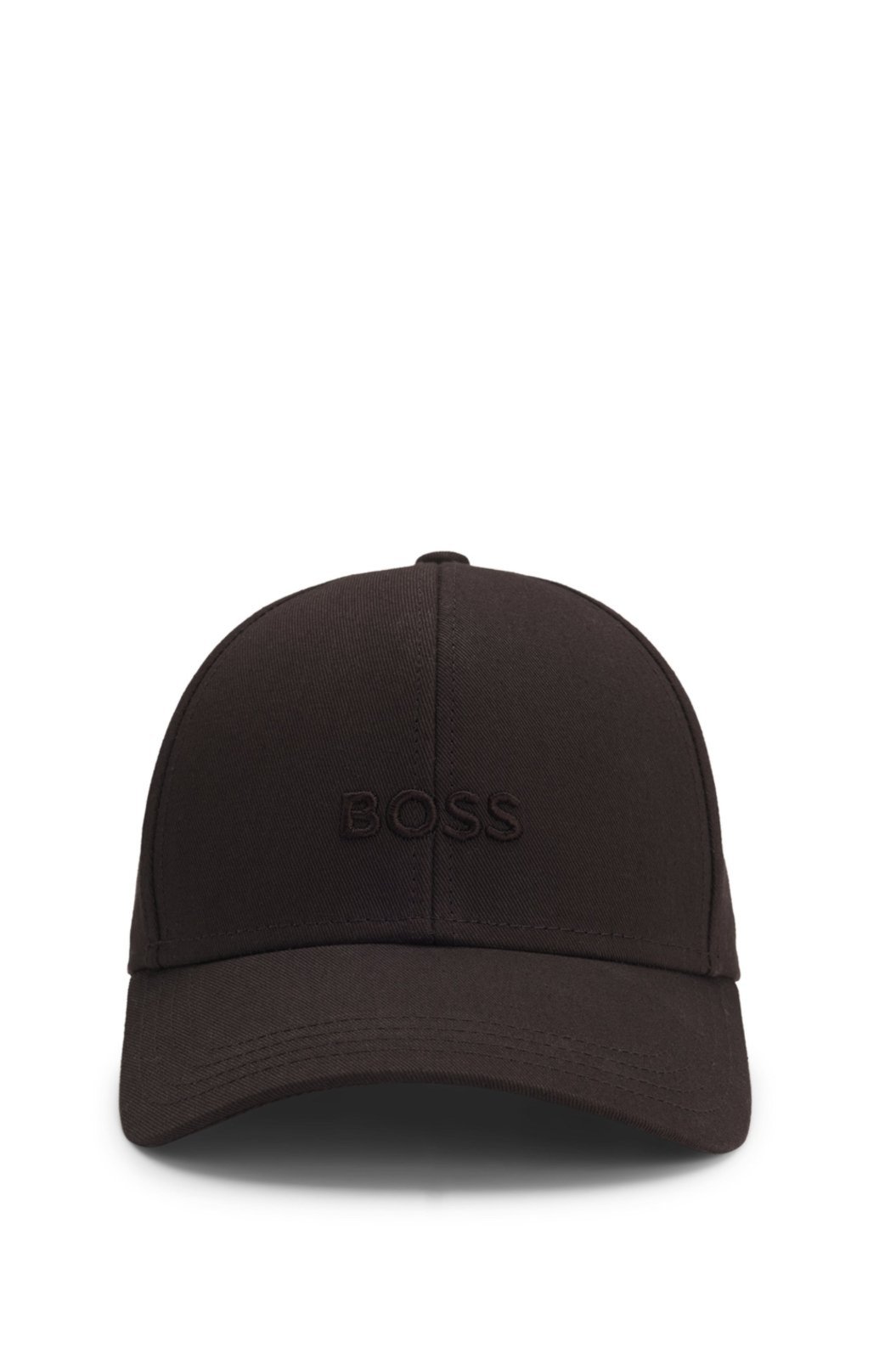 Boné Em Sarja De Algodão Com Logo Bordado