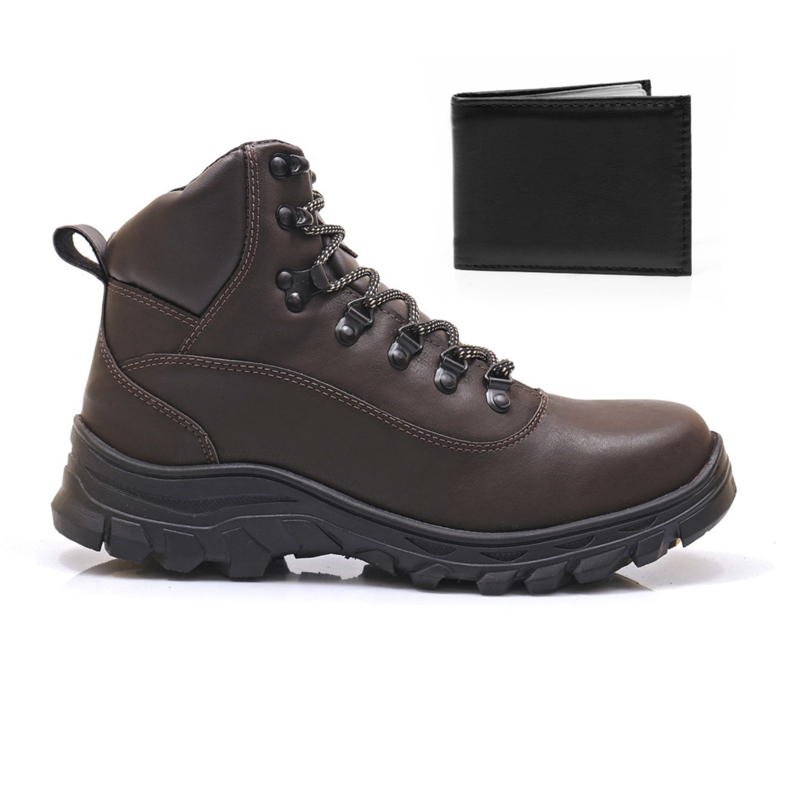 Bota Masculina Bredeni Adventure Limited Com Carteira Marrom