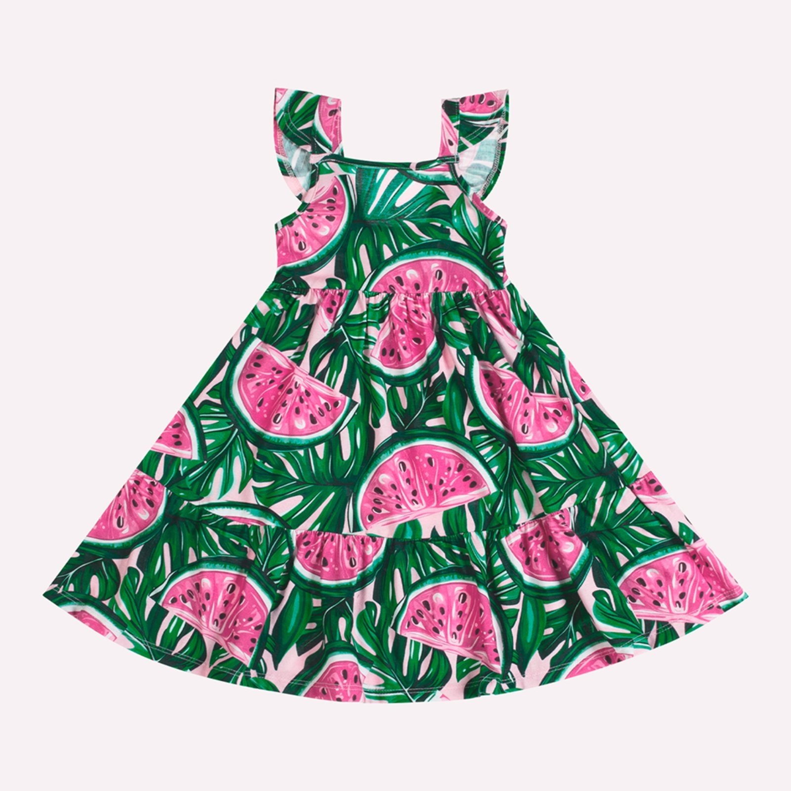 Vista 2 Infantil - Vestido Menina Melancia Kyly azul marinho Kyly azul marinho