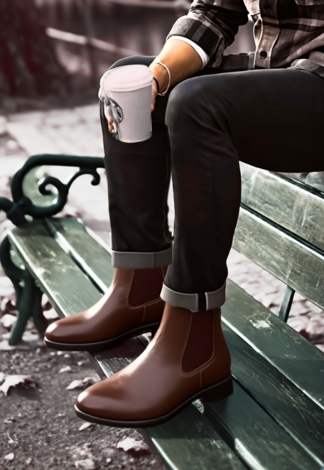 Bota Masculina Chelsea Couro Casual Clube do Sapato de Franca DFT Hudson Café
