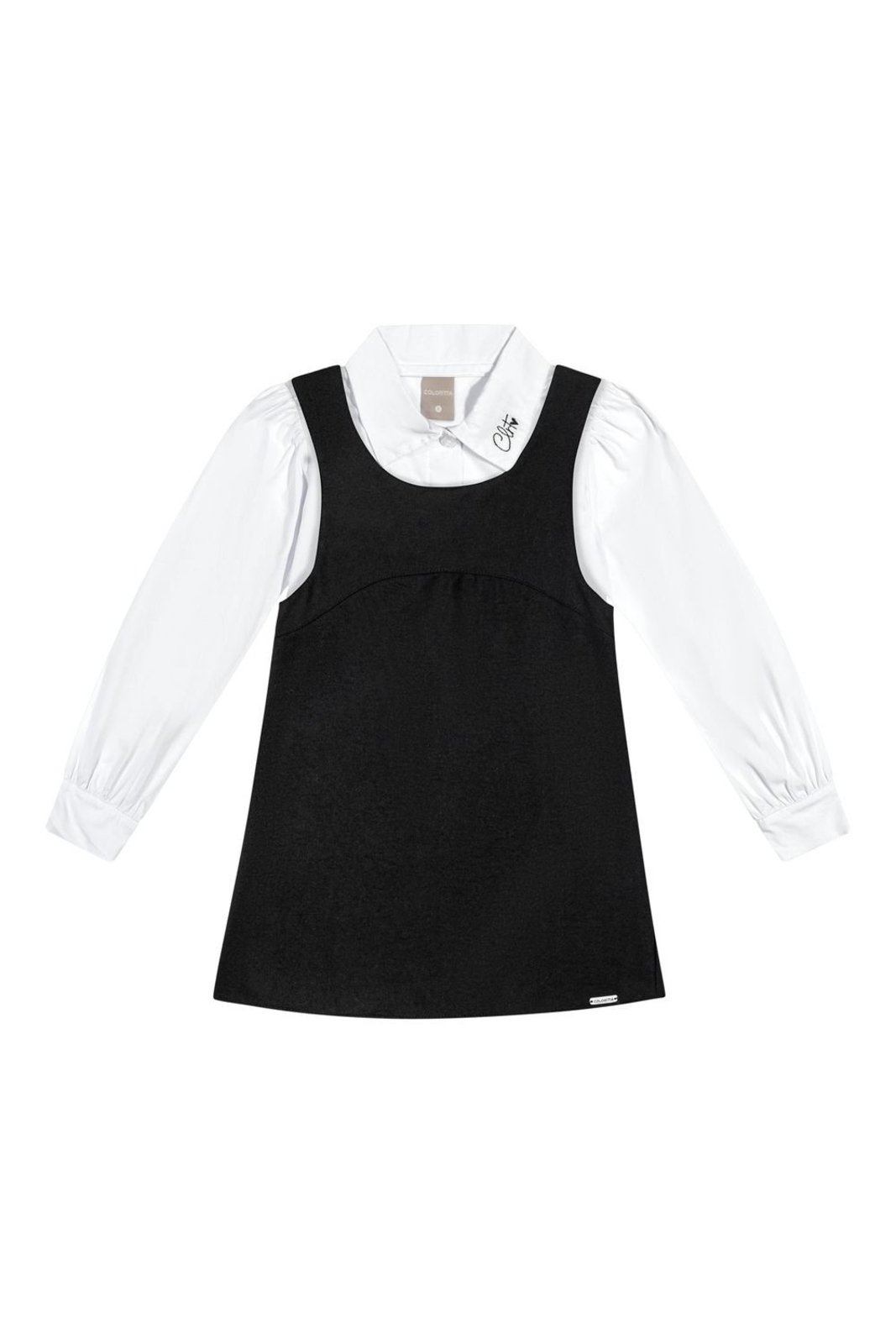 Infantil - Conjunto Menina Camisa e Vestido Colorittá Branco