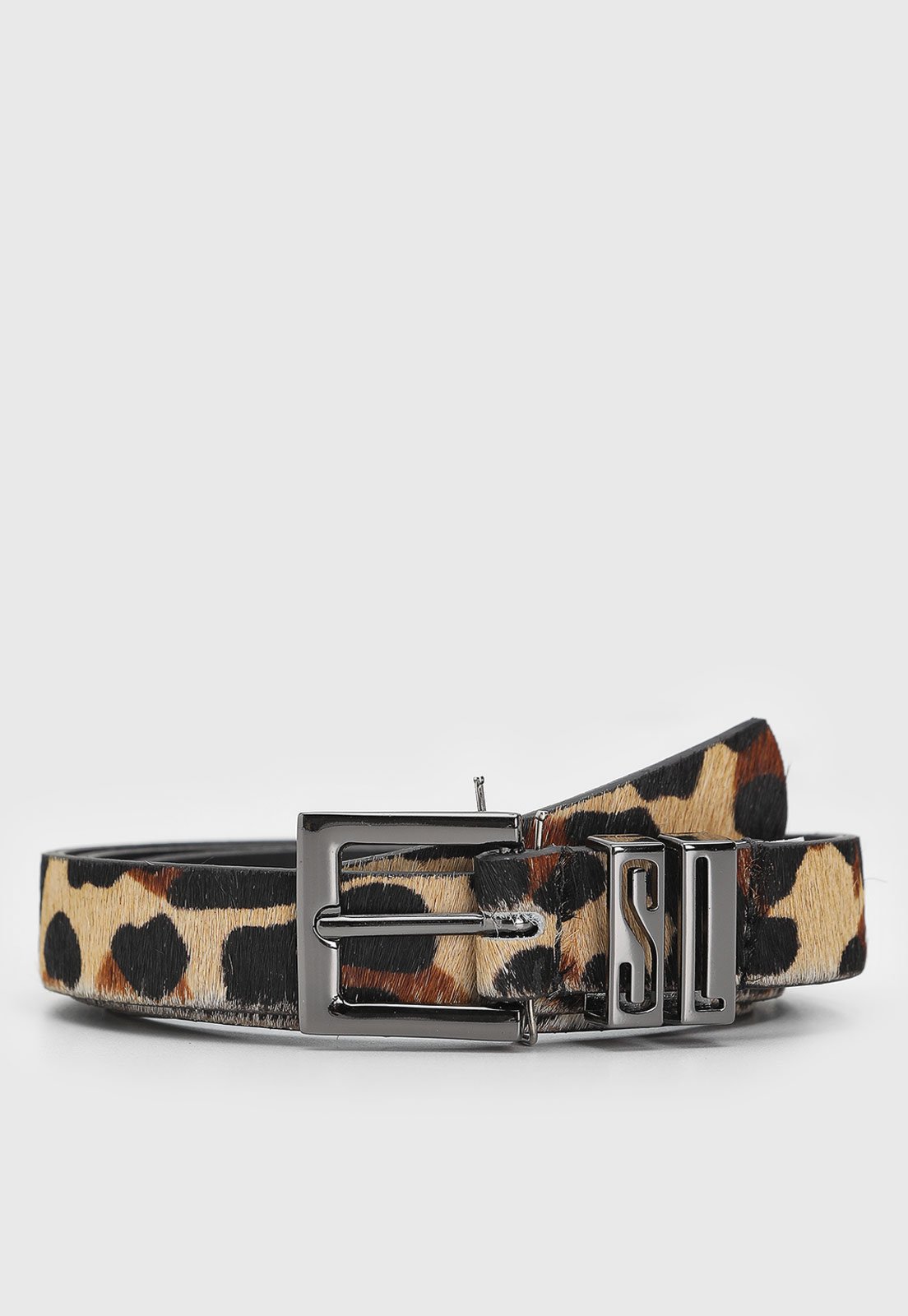 Vista 2 Cinto Feminino Santa Lolla Animal Print bege Santa Lolla bege