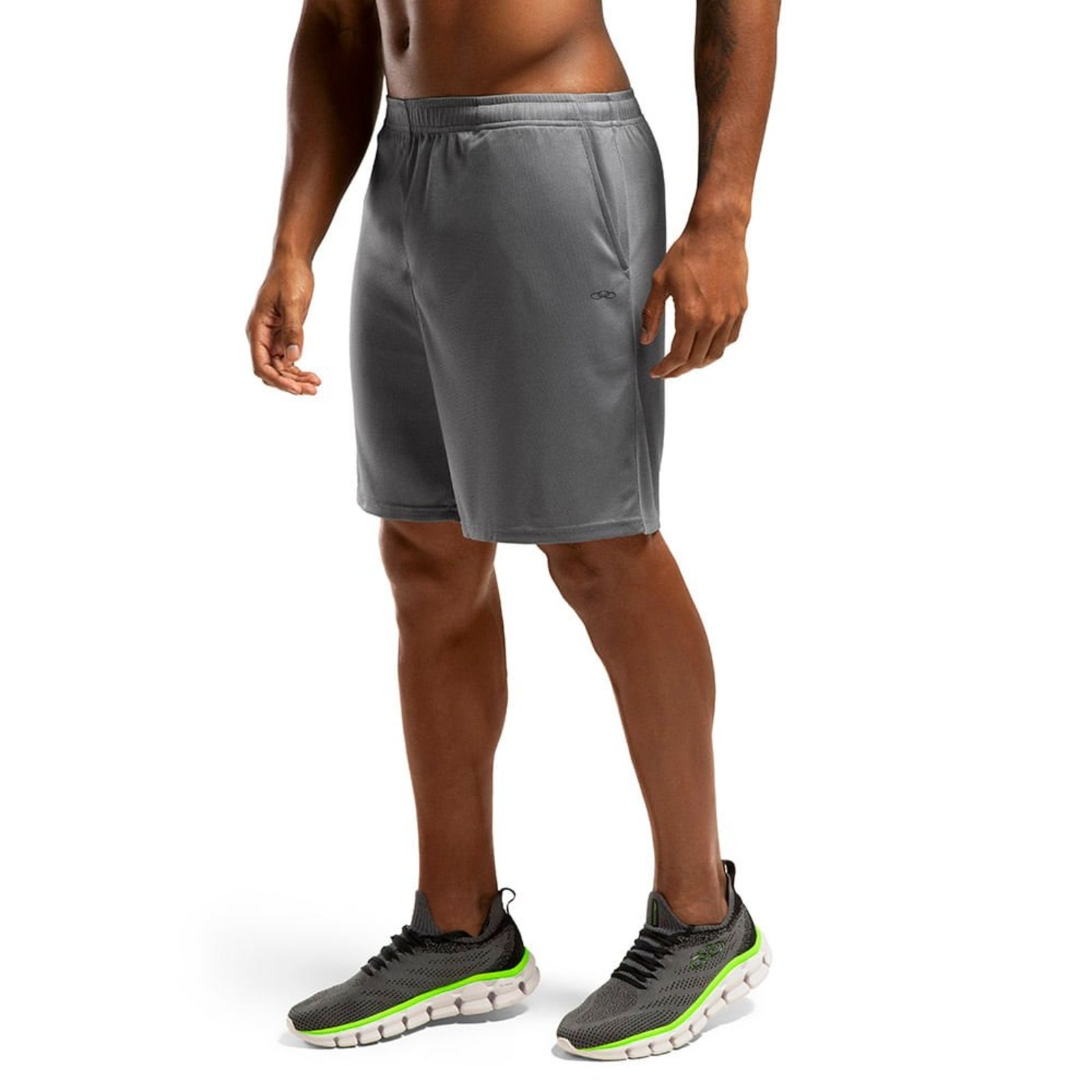 Bermuda Mesh Basic Olympikus Masculina P Cinza