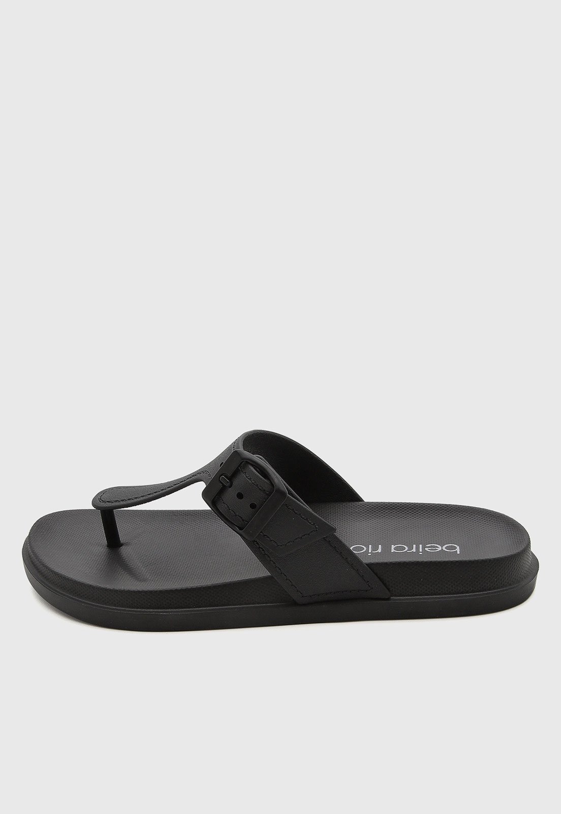 Chinelo Feminino Beira Rio Tiras Preto