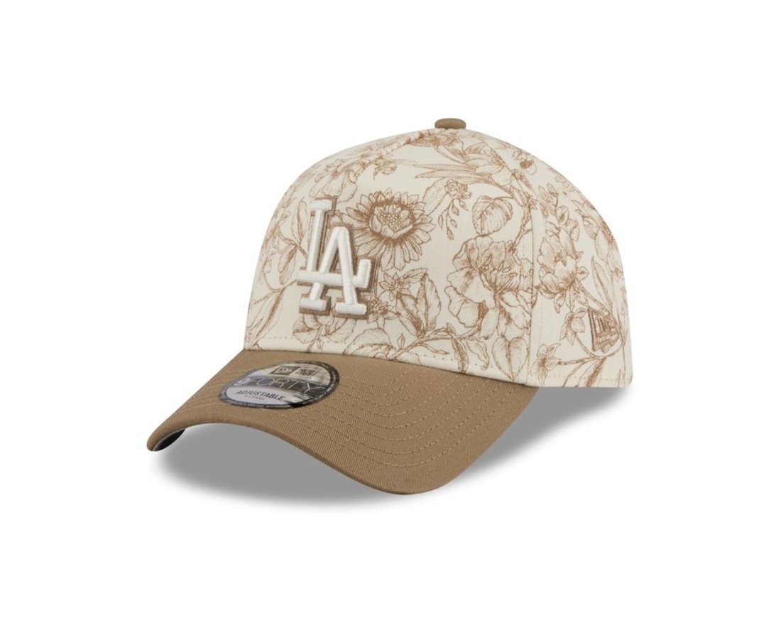 Bone New Era 9FORTY A-Frame Los Angeles Dodgers MLB Spring Floral
