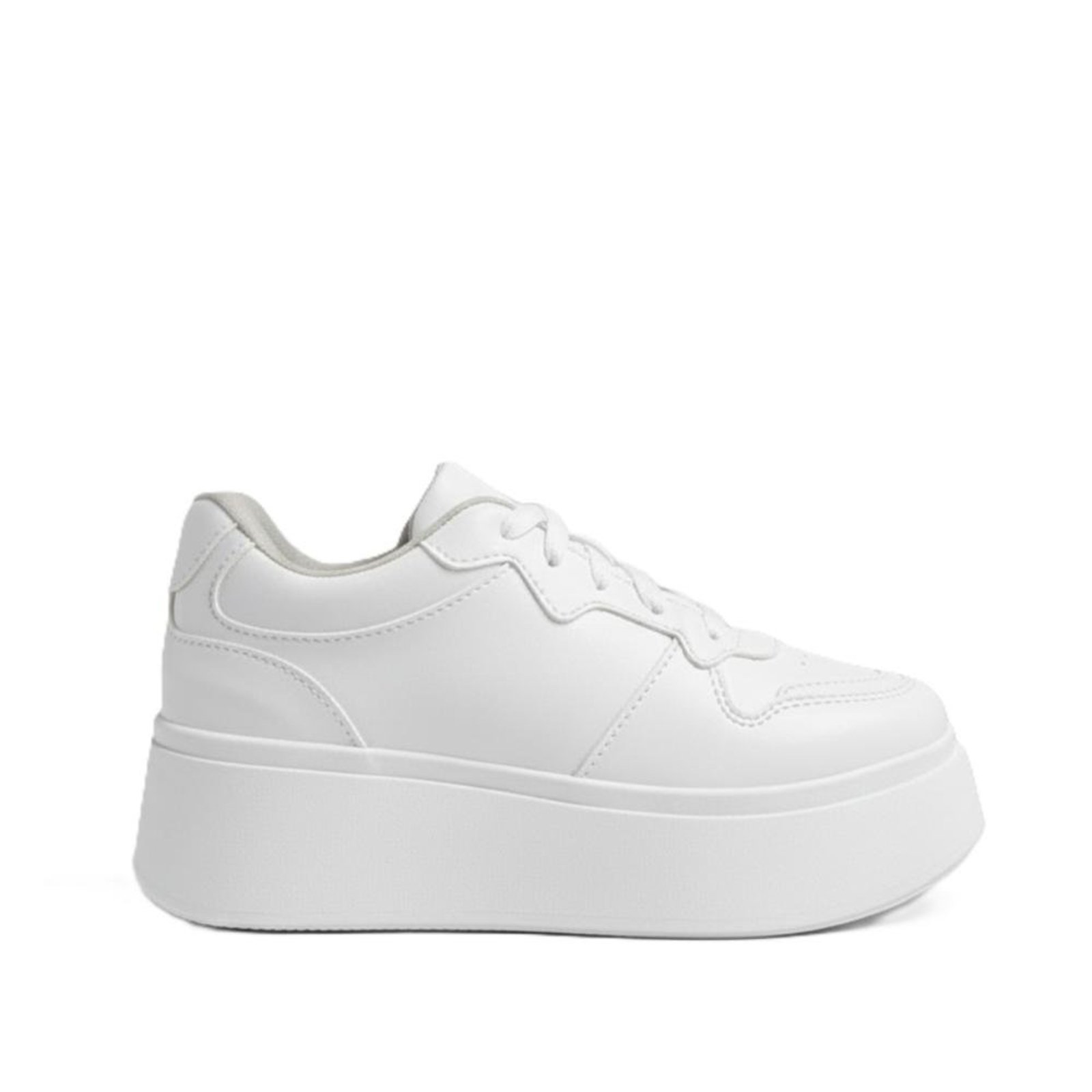 Tênis Feminino Plataforma Conforto Dia a Dia Branco 34 Branco