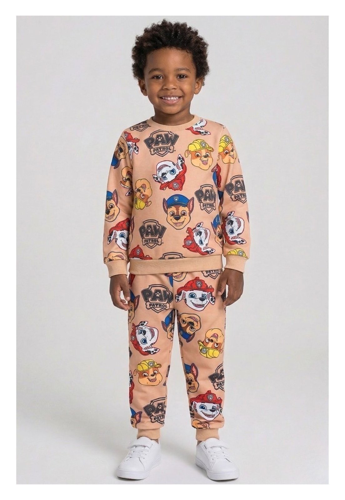Infantil - Conjunto Patrulha Canina Menino Bege