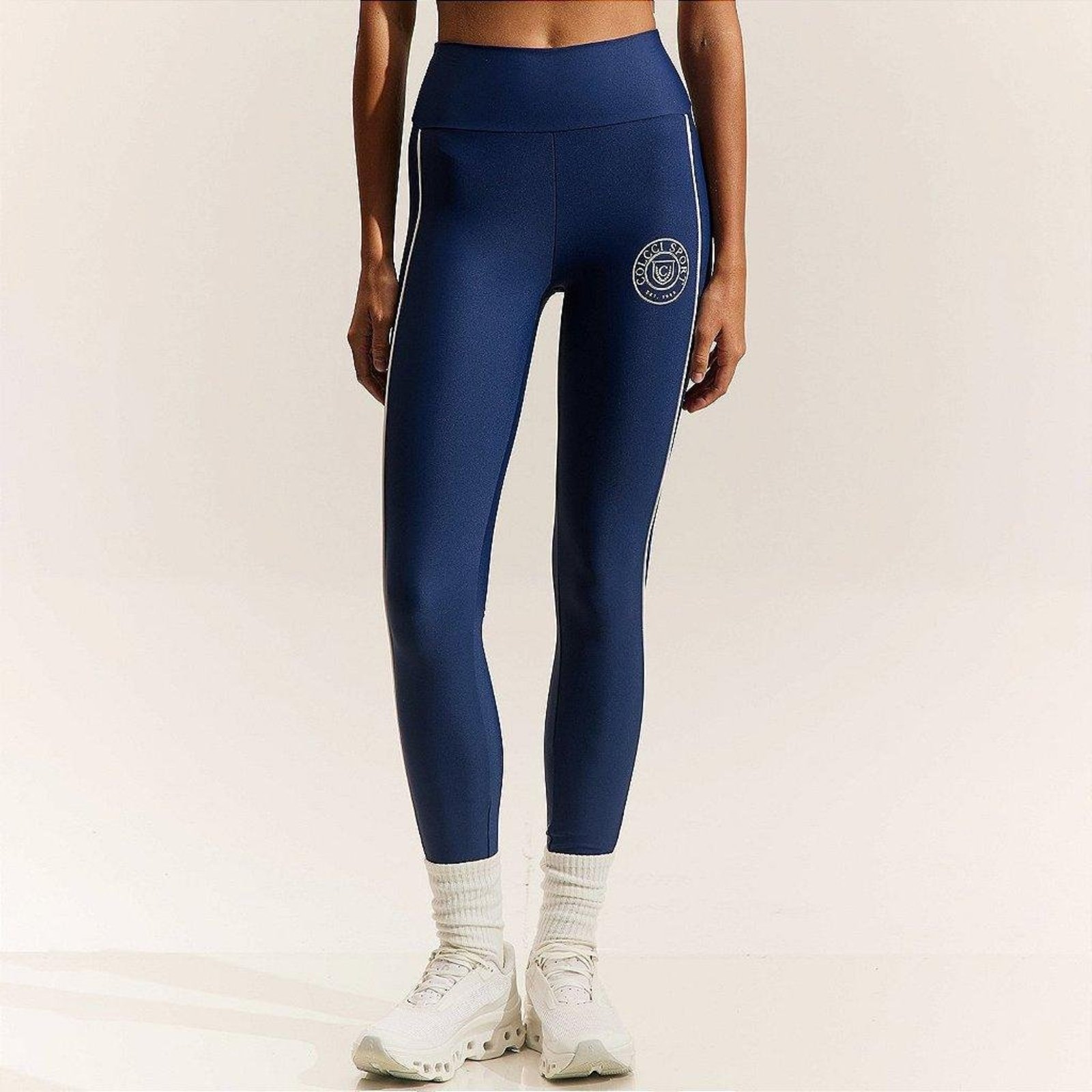 Calça Legging Colcci Com Cós Alto PR27 Azul Speed Azul