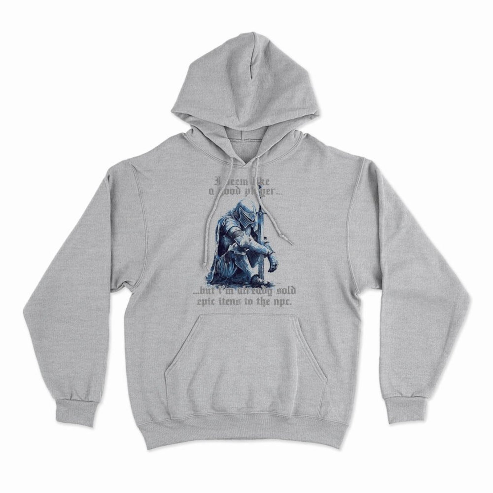 Moletom Com Capuz Selling Epic Itens - Mescla Cinza - Casual - Studio Geek