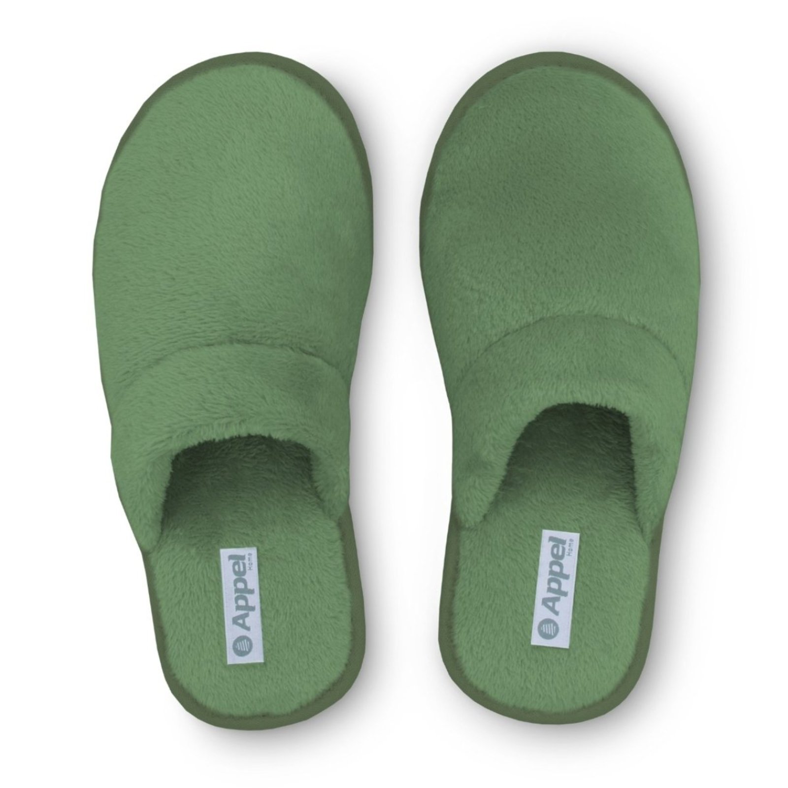 Infantil - Pantufa Chinelo Microfibra Appel Classic Flannel Verde Folha